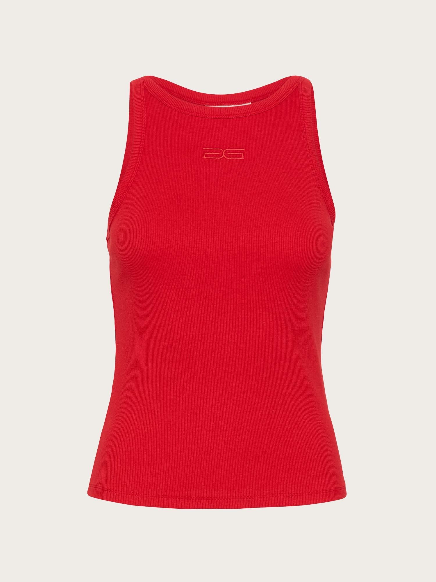 Drew sl Logo Tank - Haute Red