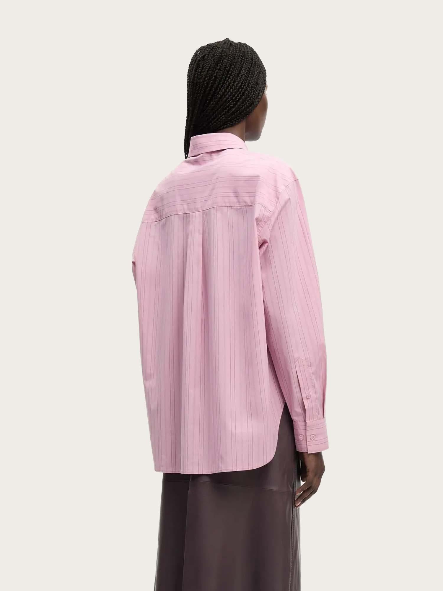 Salova Pocket Shirt - Orchid Fudge Stripe