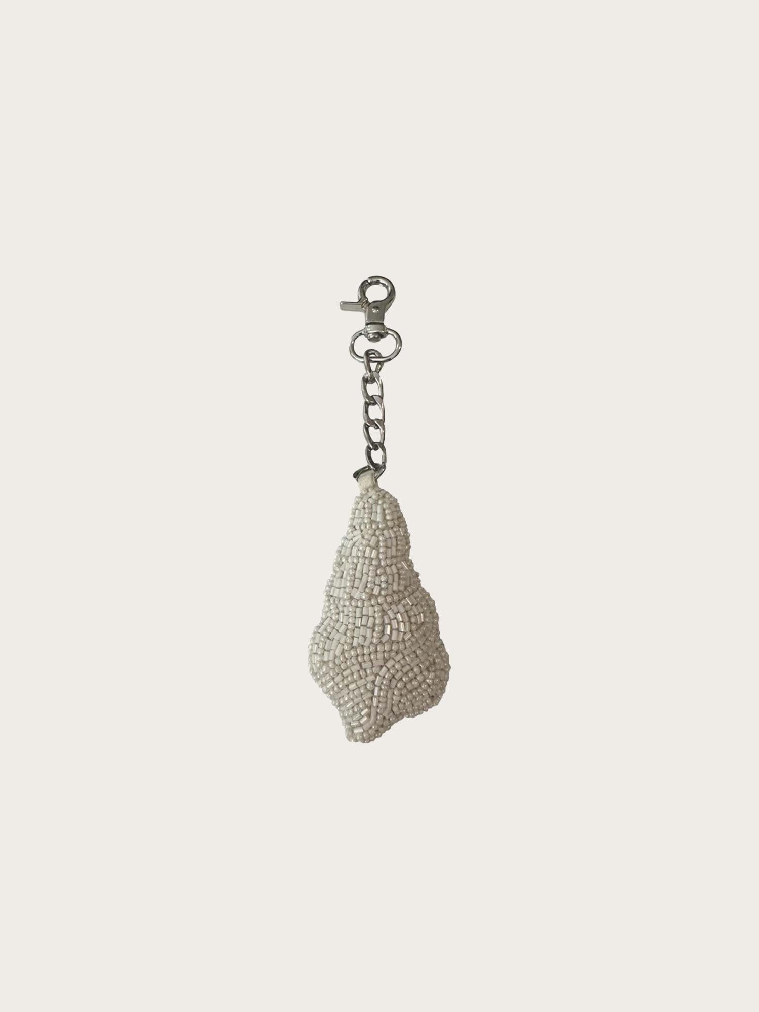 Seashell Charm Beaded - Pearl
