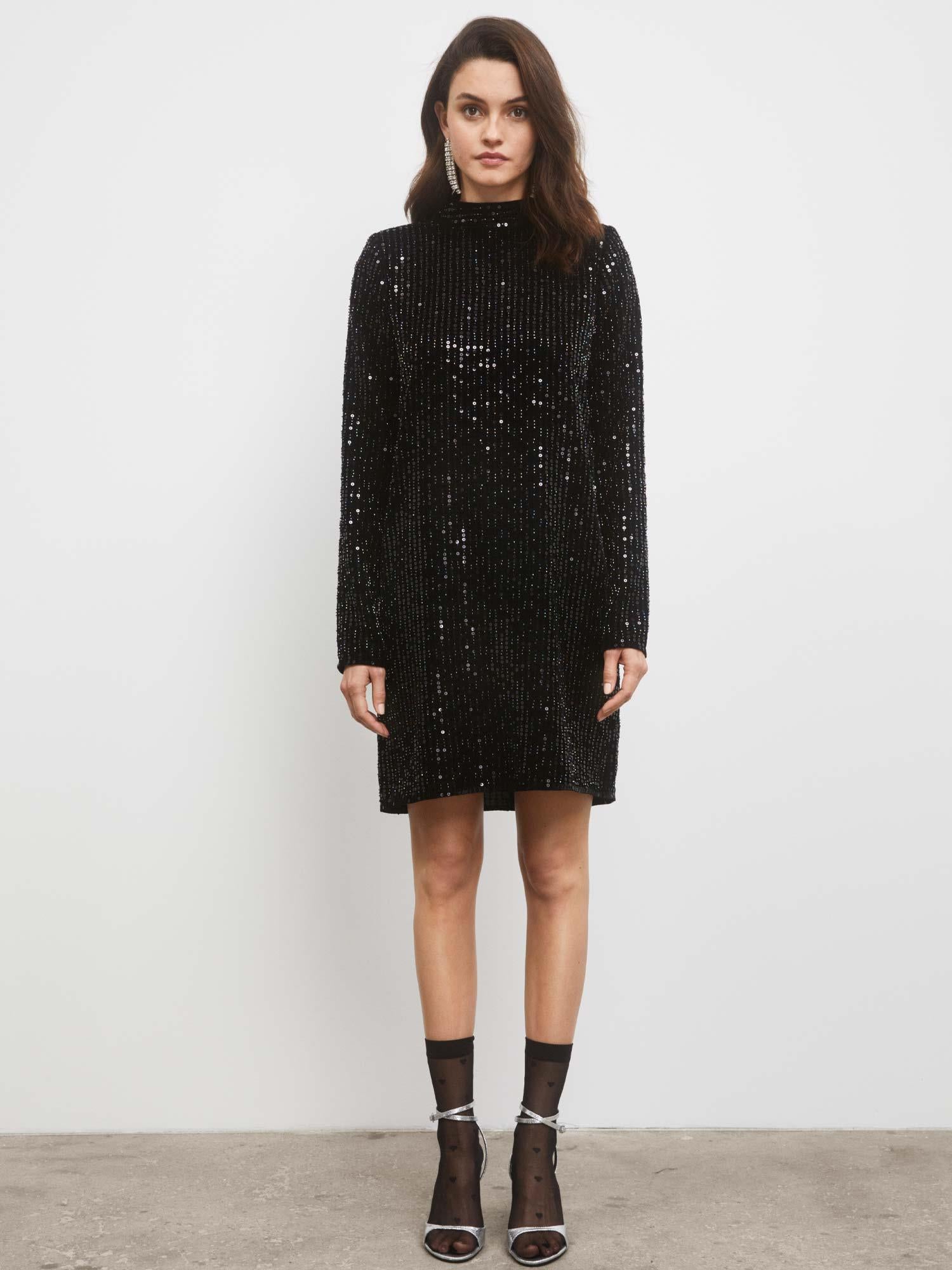 Club Sequin Dress - Black