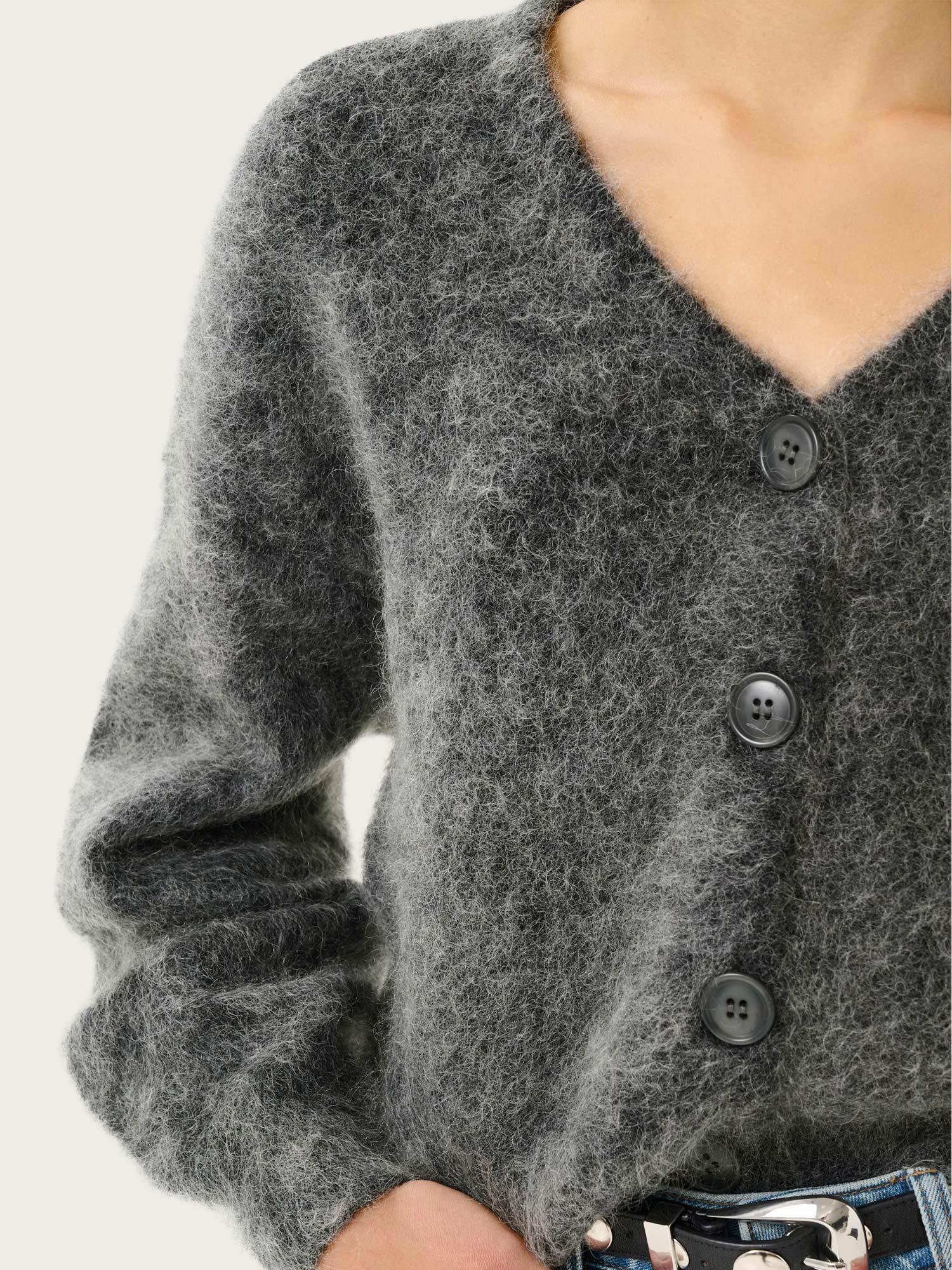 Debbie Cardigan - Charcoal Melange
