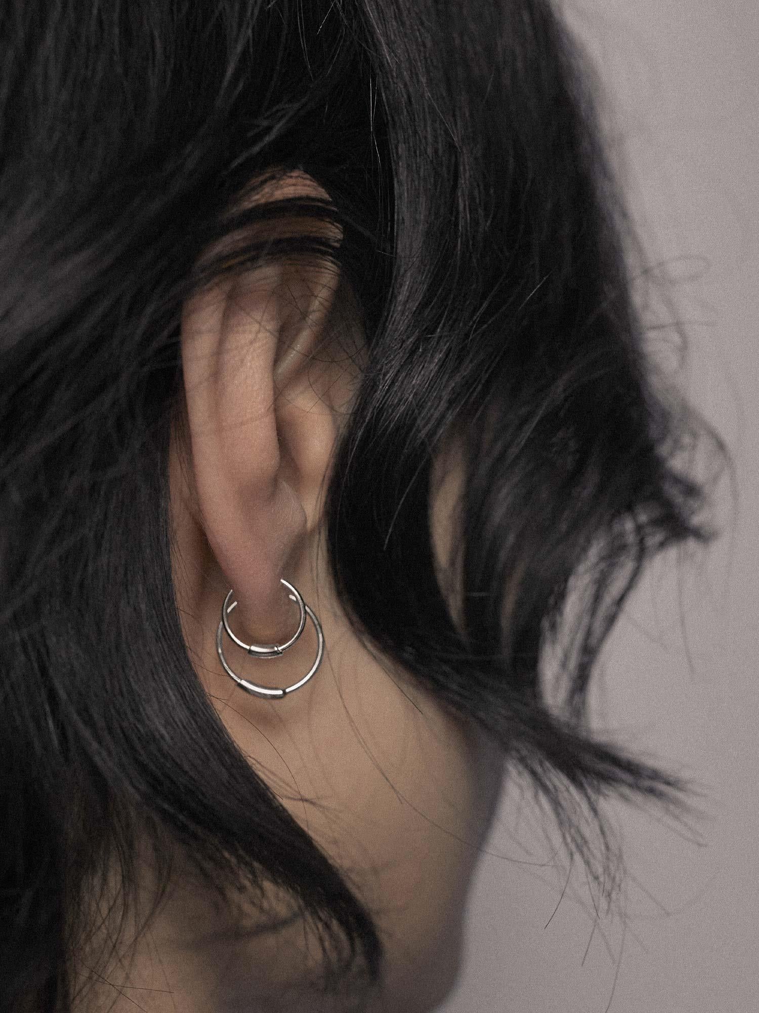 Basic 12mm Hoop - Silver