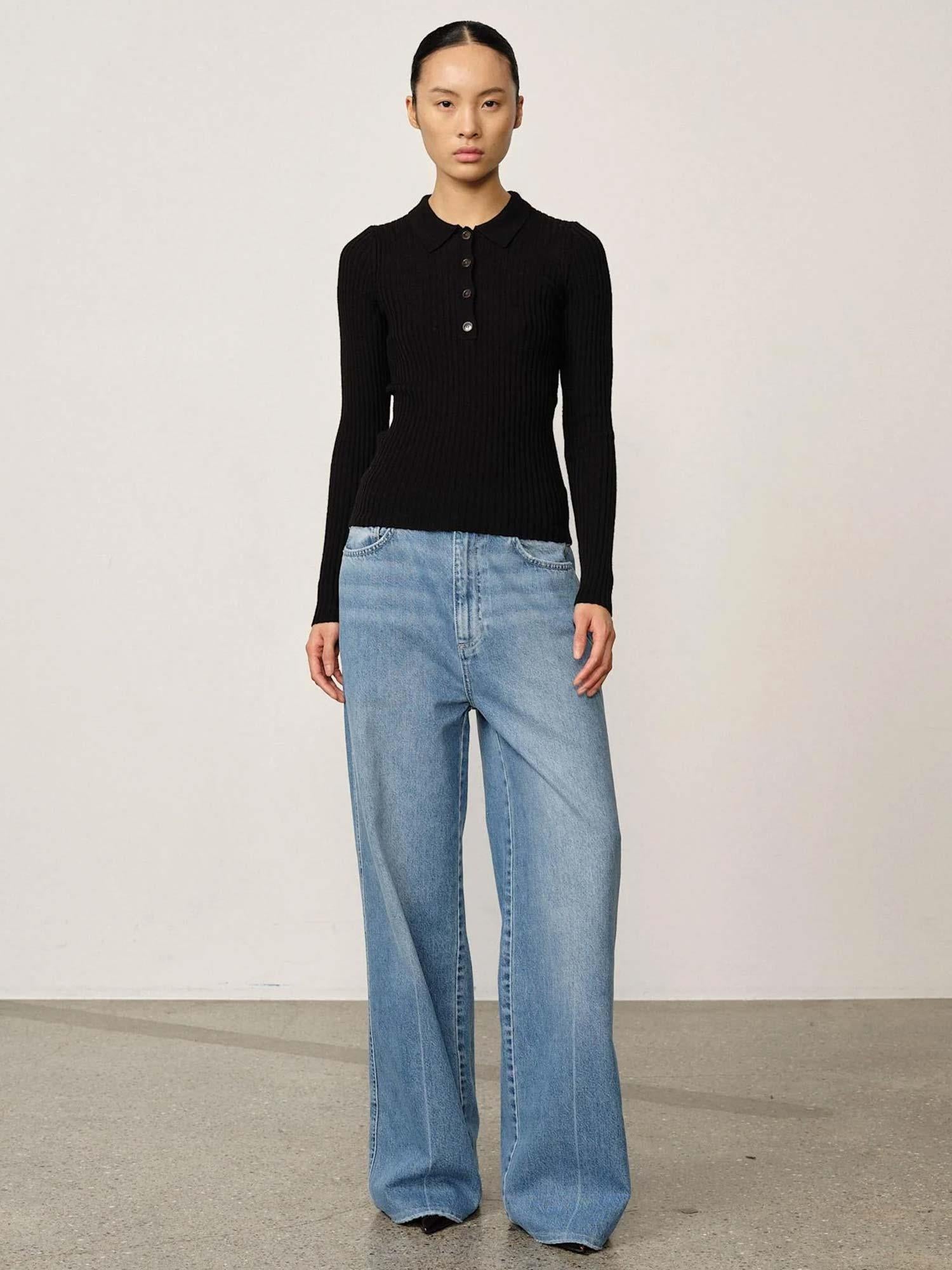 Cadee Knit Blouse - Black