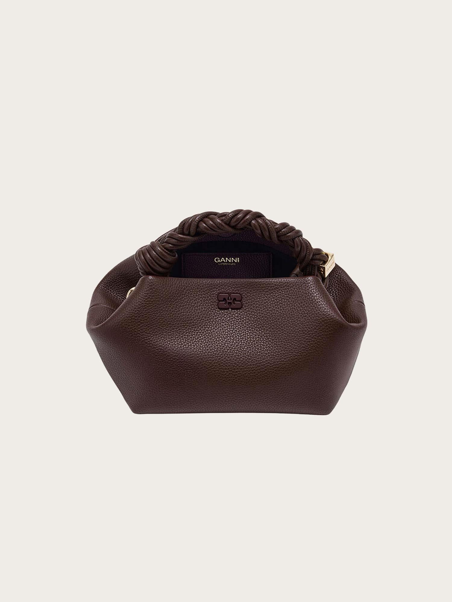 Ganni Bou Bag Small Grained - Chicory Coffee
