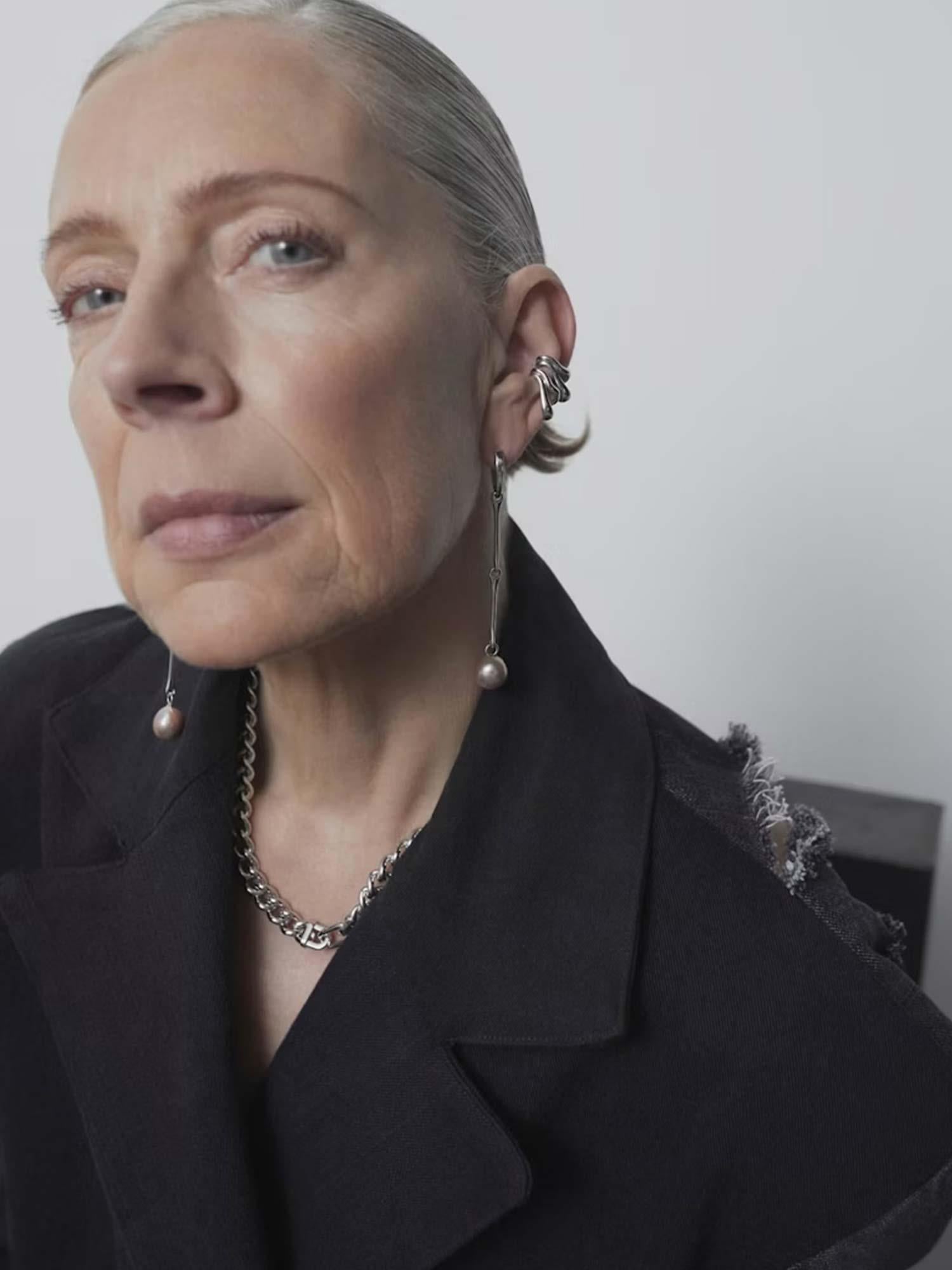 River Ear Cuff - Silver