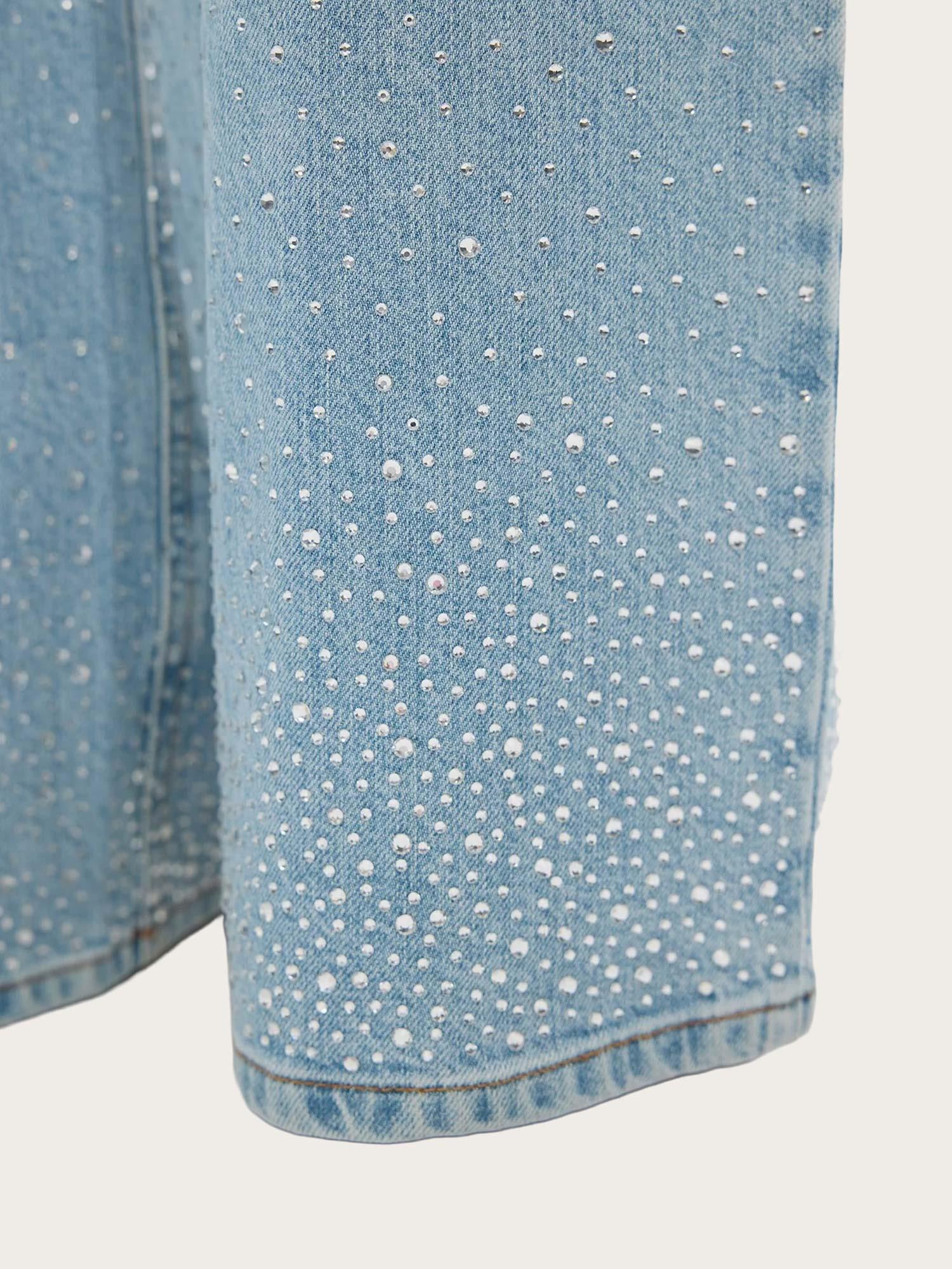 AbbyFV 745 - Light Rinse Rhinestone