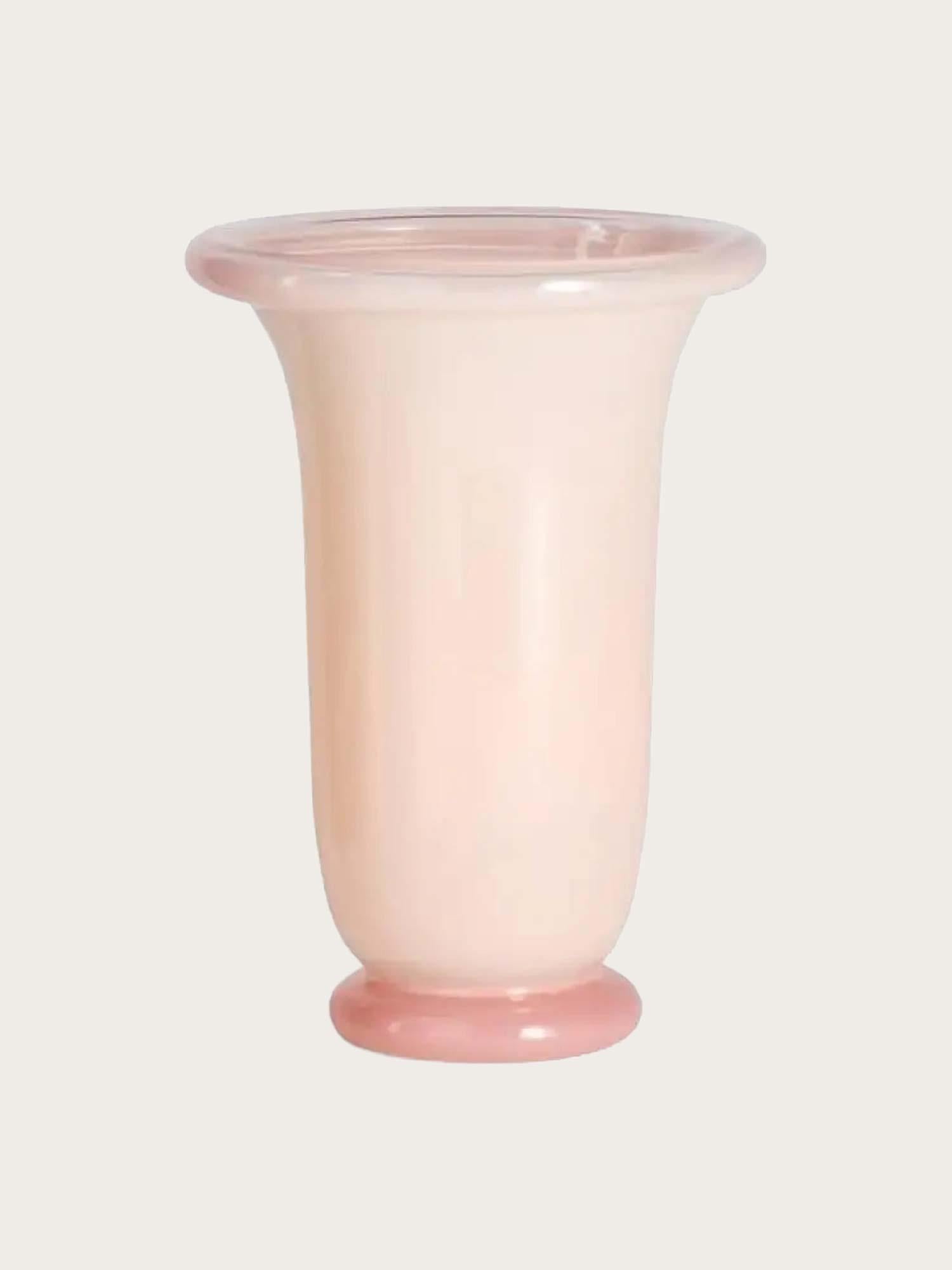Empire Vase Medium - Light Pink With Pink Base