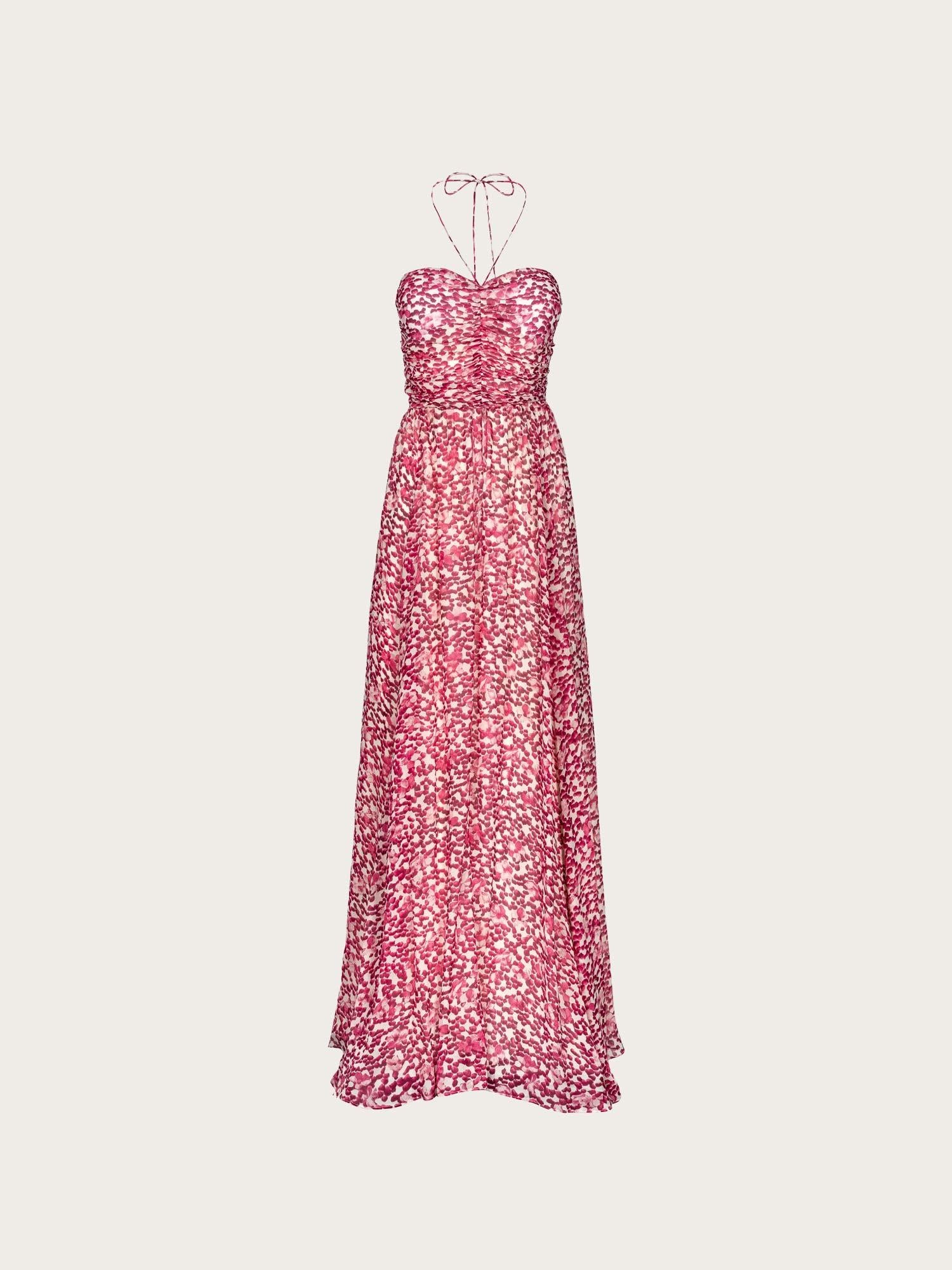 Bree Dress - Berry Viola Print