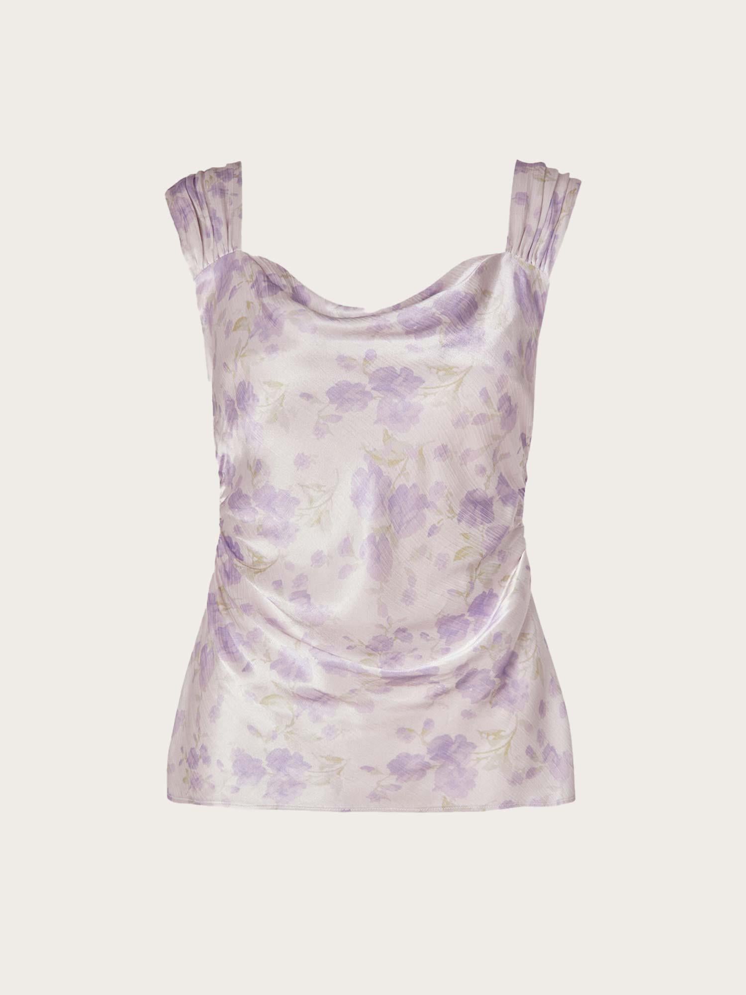 Sirina Top - Lilac Jasmine Print