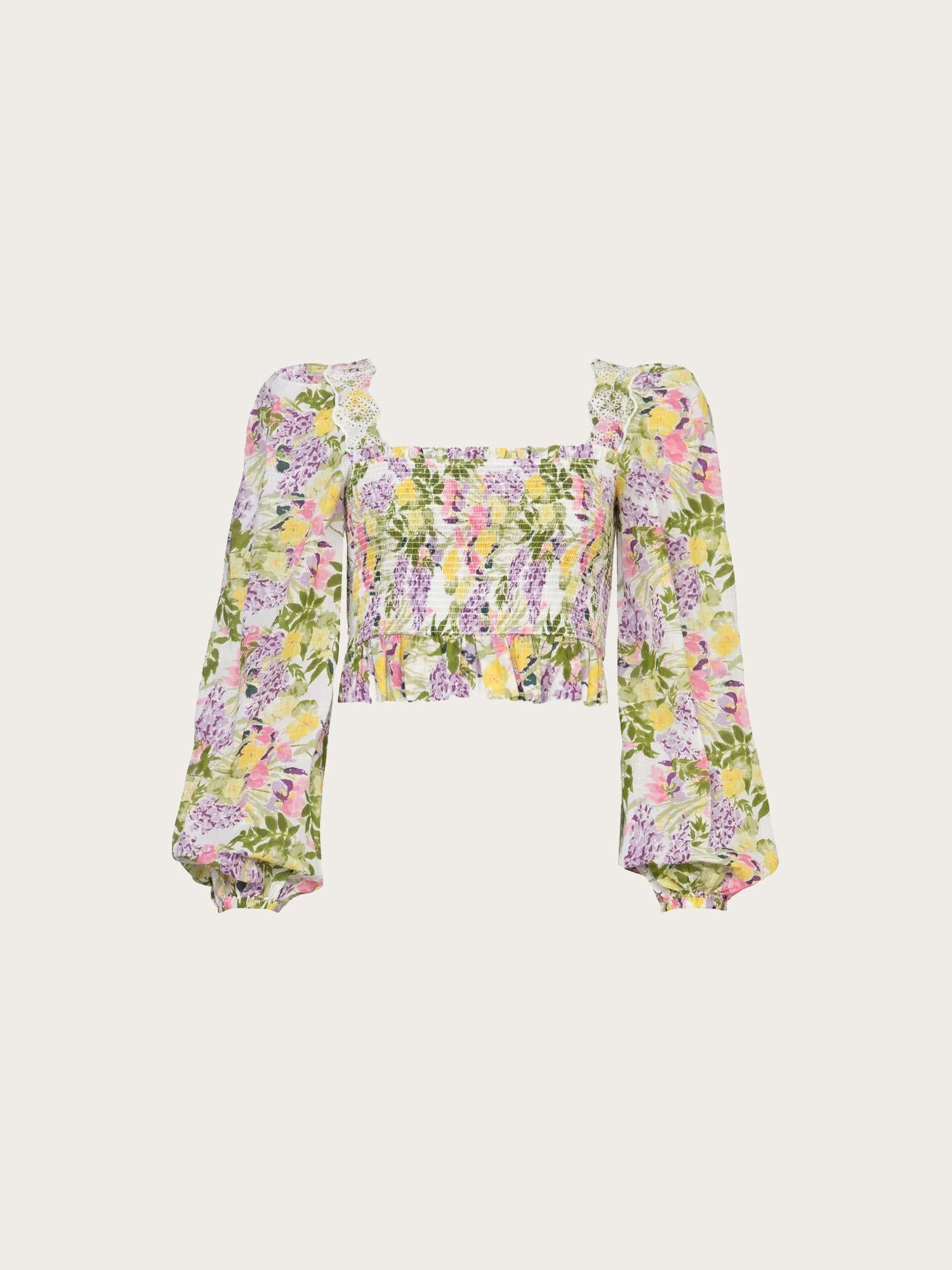 Cotton Slub Top - Summer Lilacs