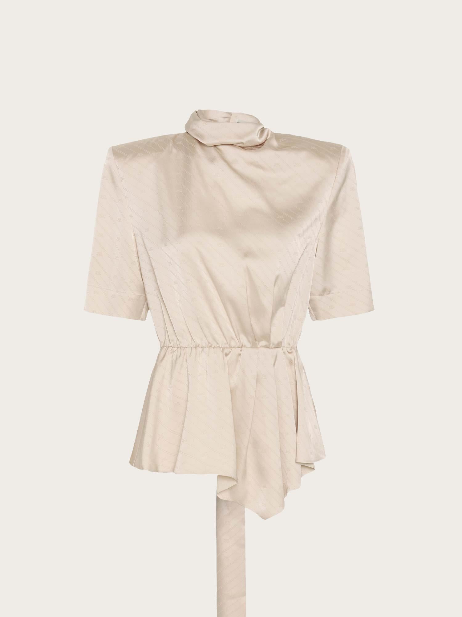 Barbie X Gestuz Teresa SS Blouse - Whitecap Gray