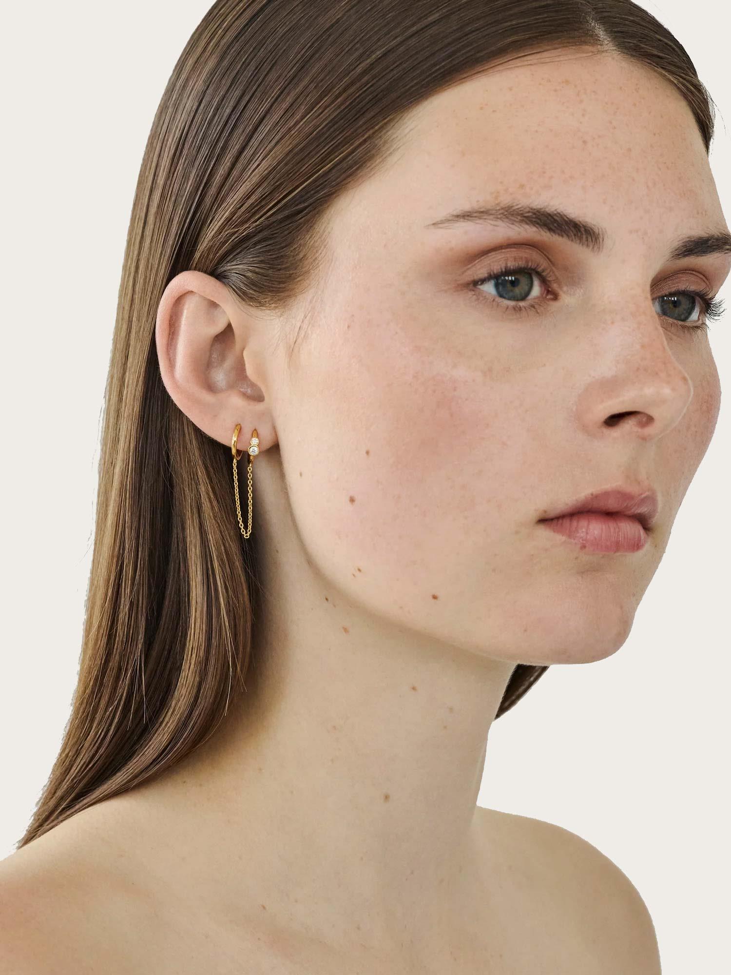 Hoops Nova Chain One Piece - White Cz