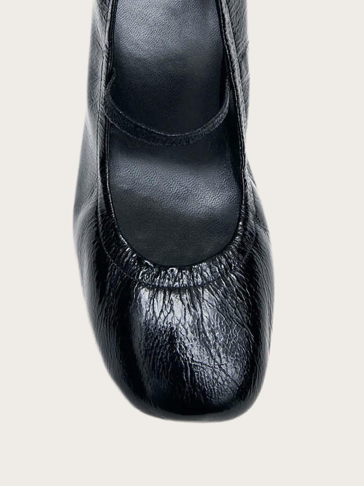 Rhiane Patent Black Leather Pumps