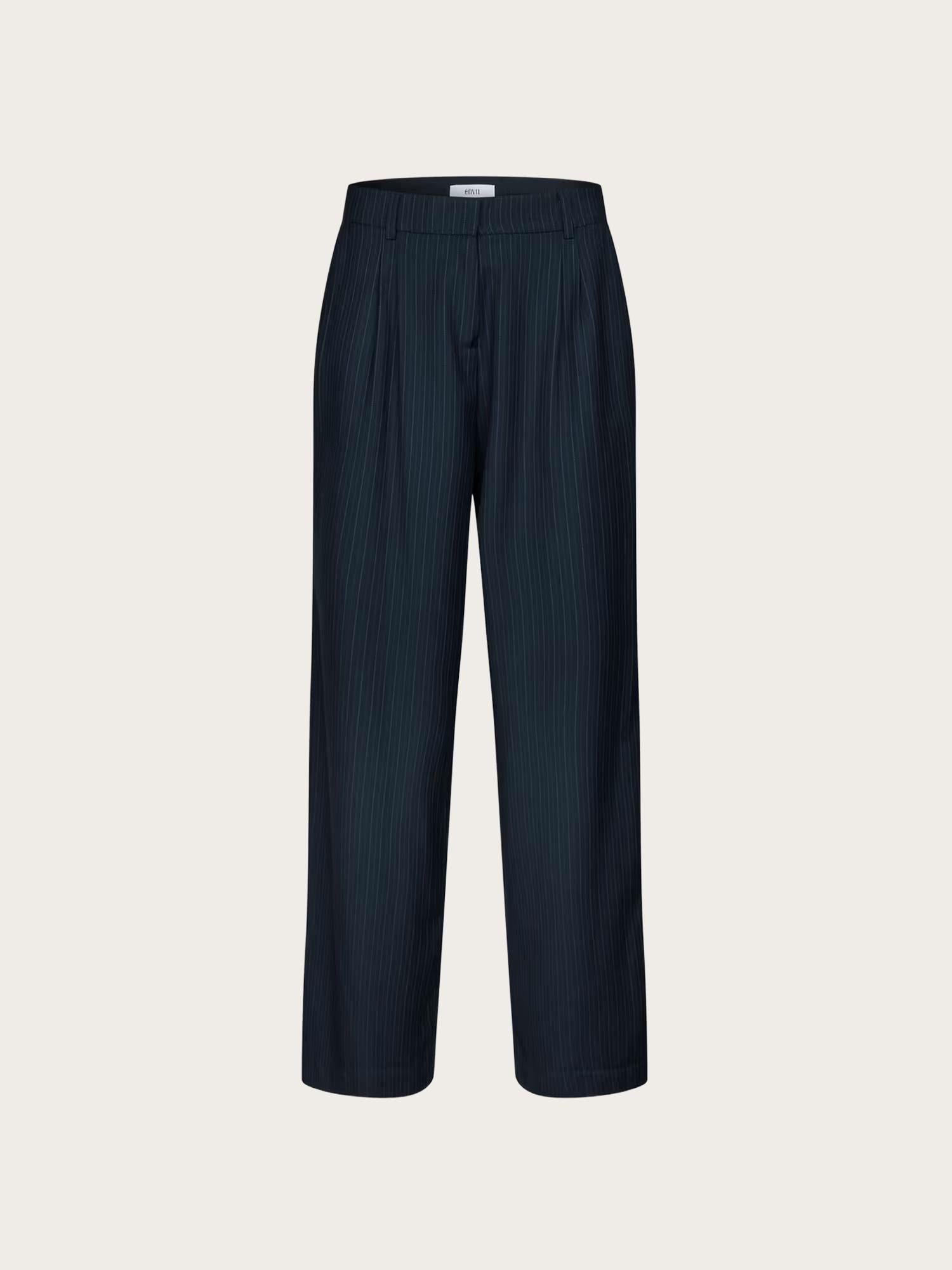 Endore Pants - Dark Nay Pinstripe