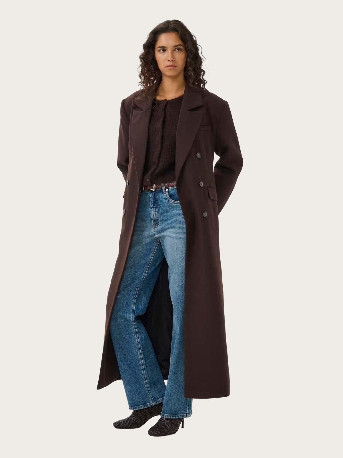 Venja Long Coat - Ganache