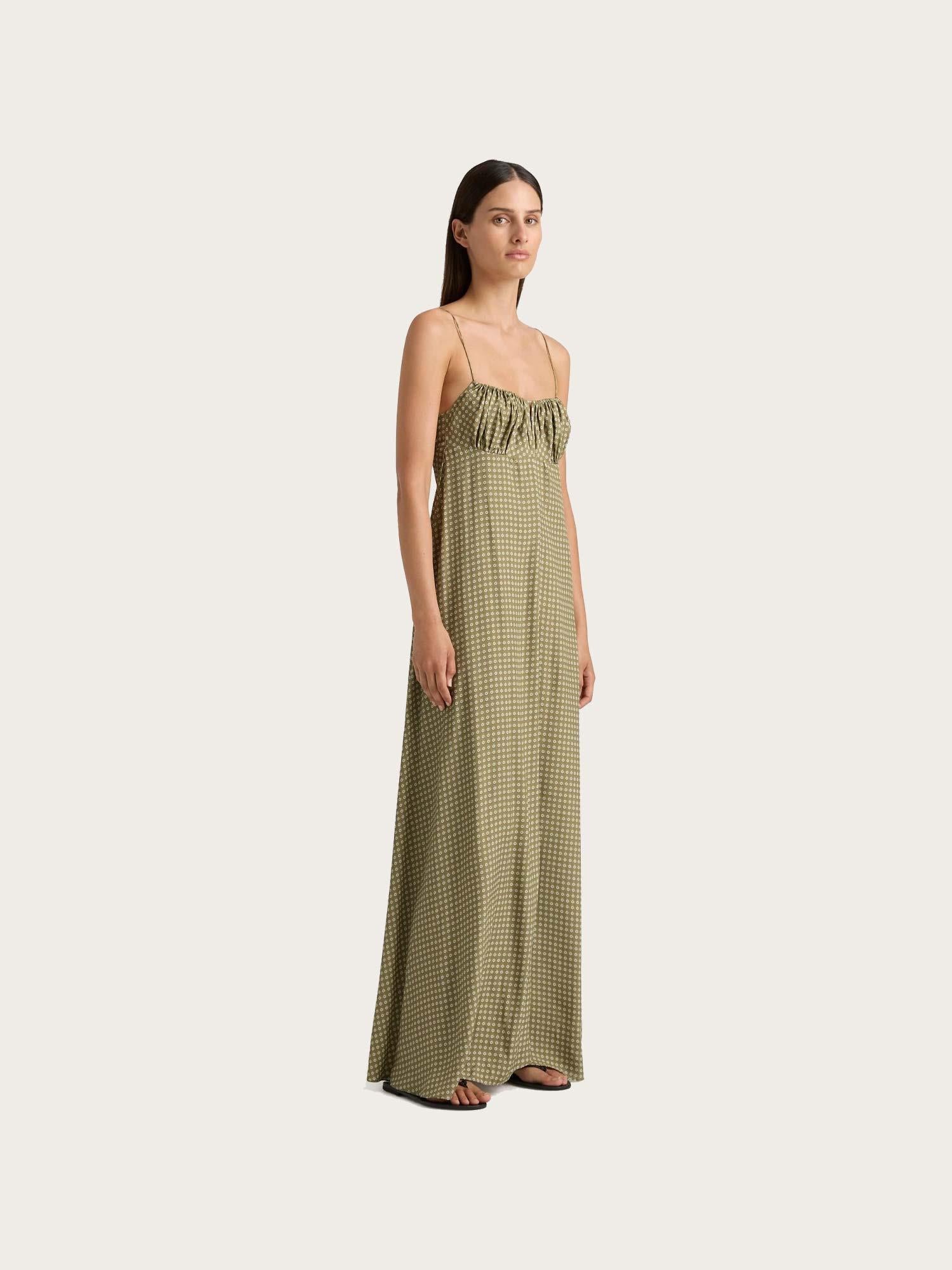 Anessa Maxi Dress - Oliander Floral/Khaki