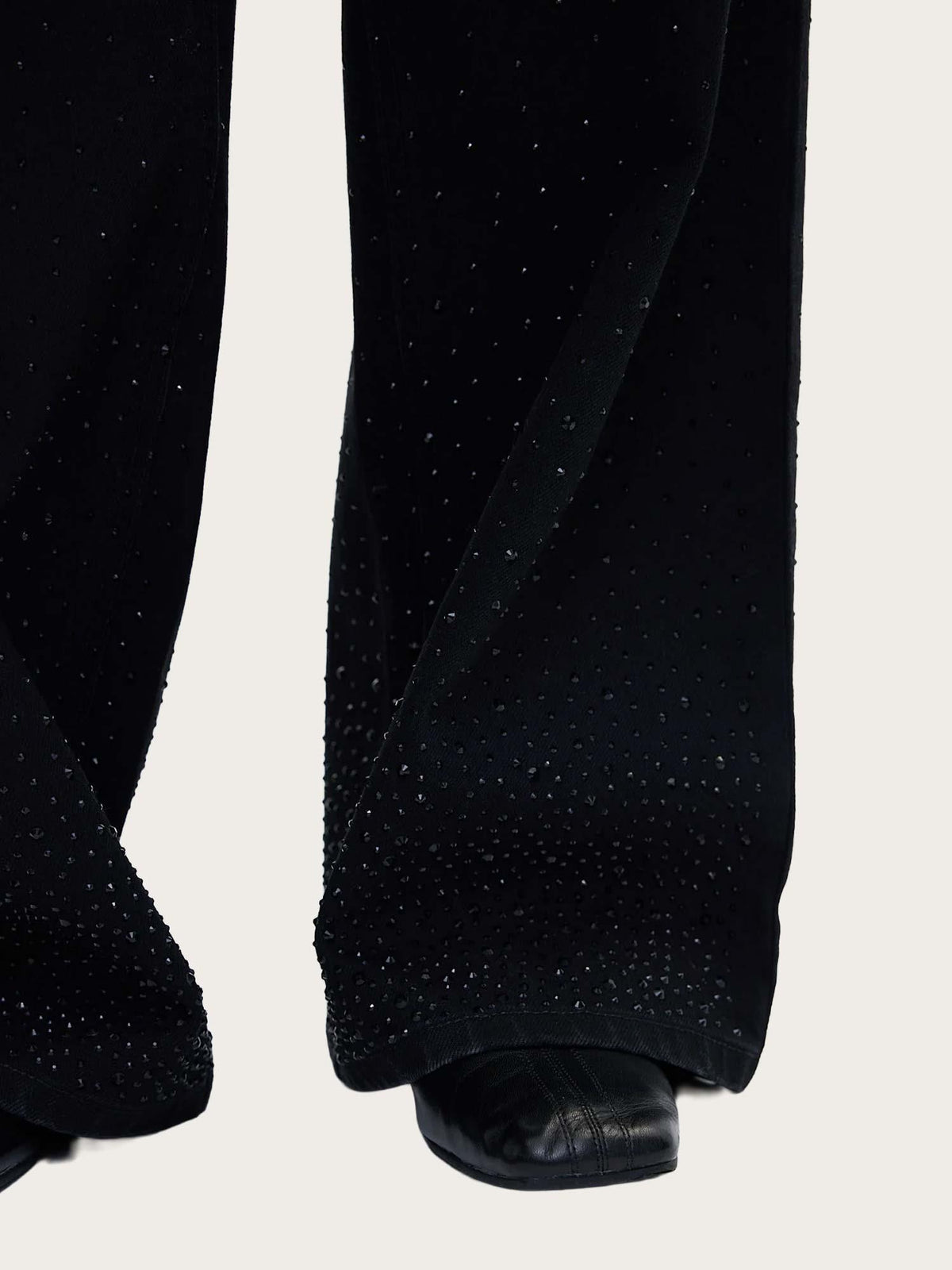AbbyFV 768 Long - Black Rhinestone