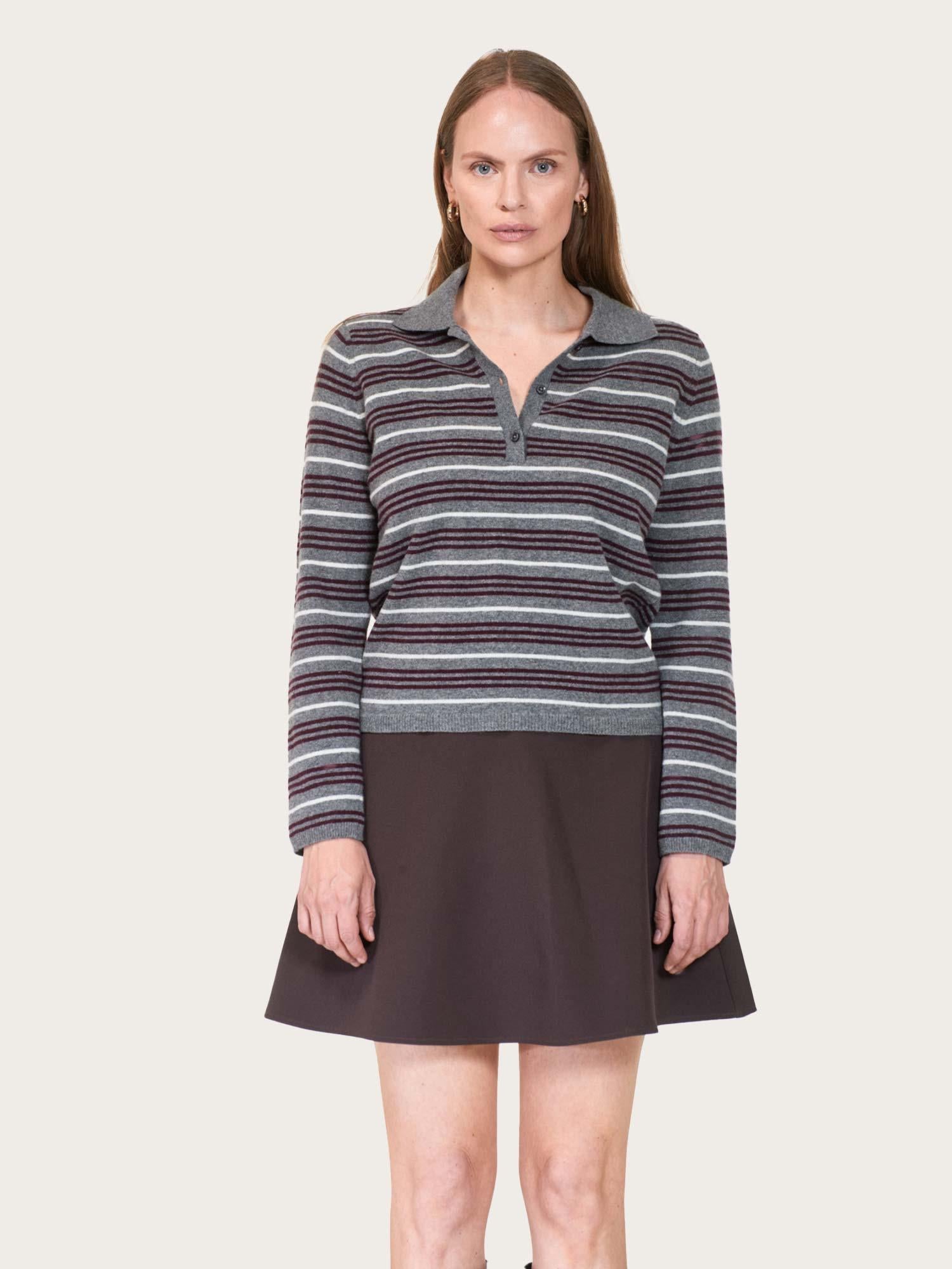 Cassie Stripe - Grey Multi