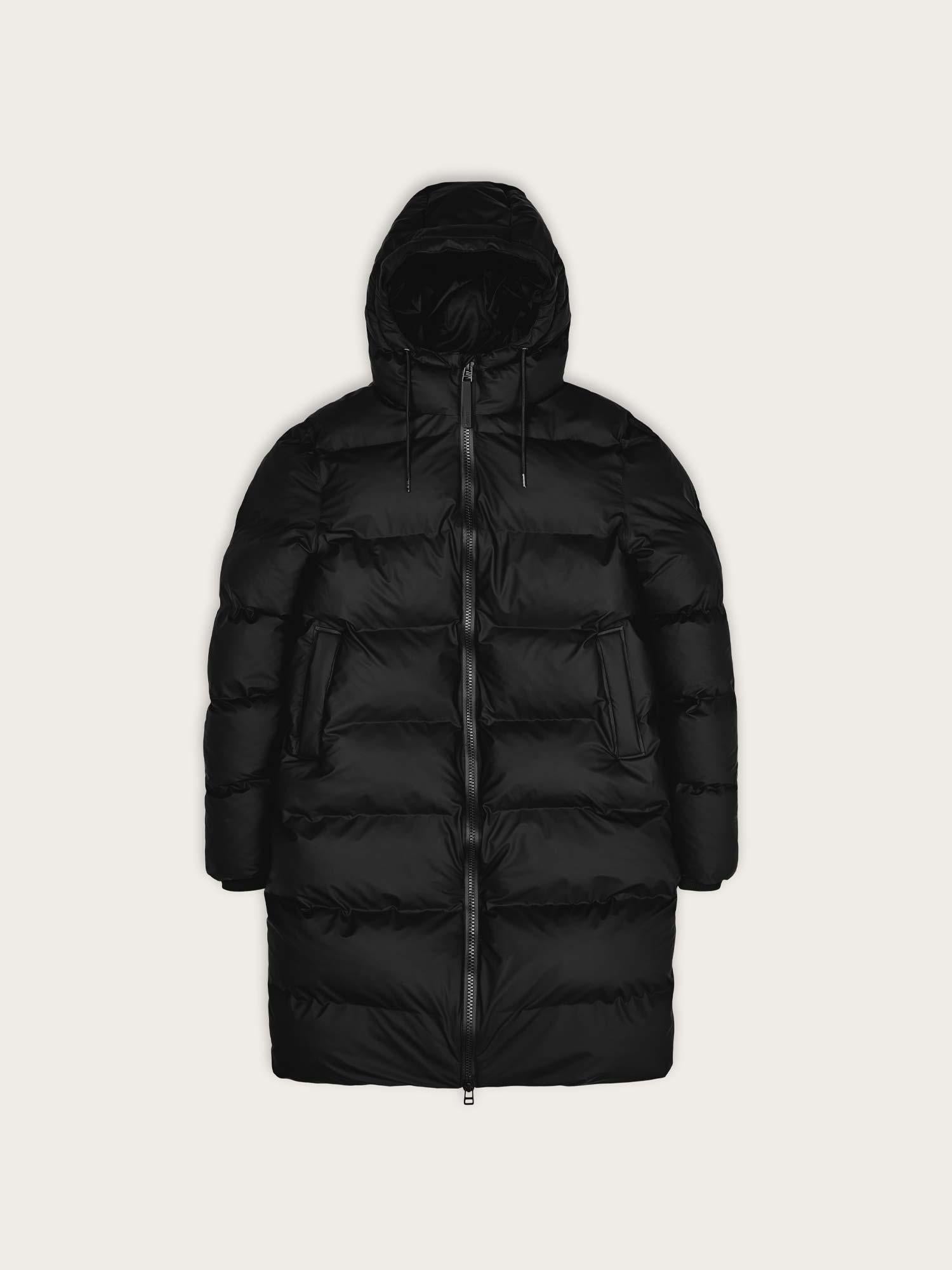 Long Puffer Jacket - Black