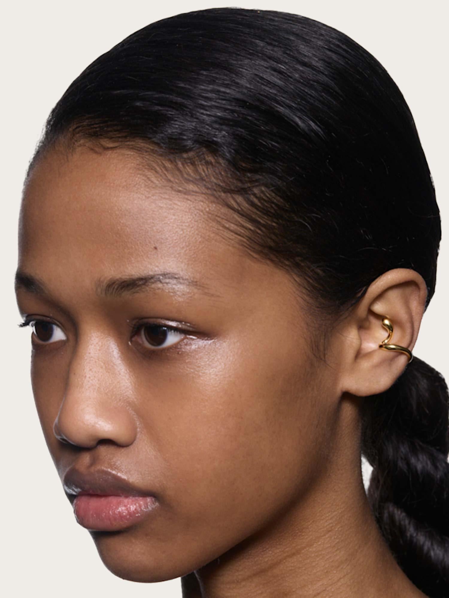 Coil Whirl Ear Cuff Left - Gold