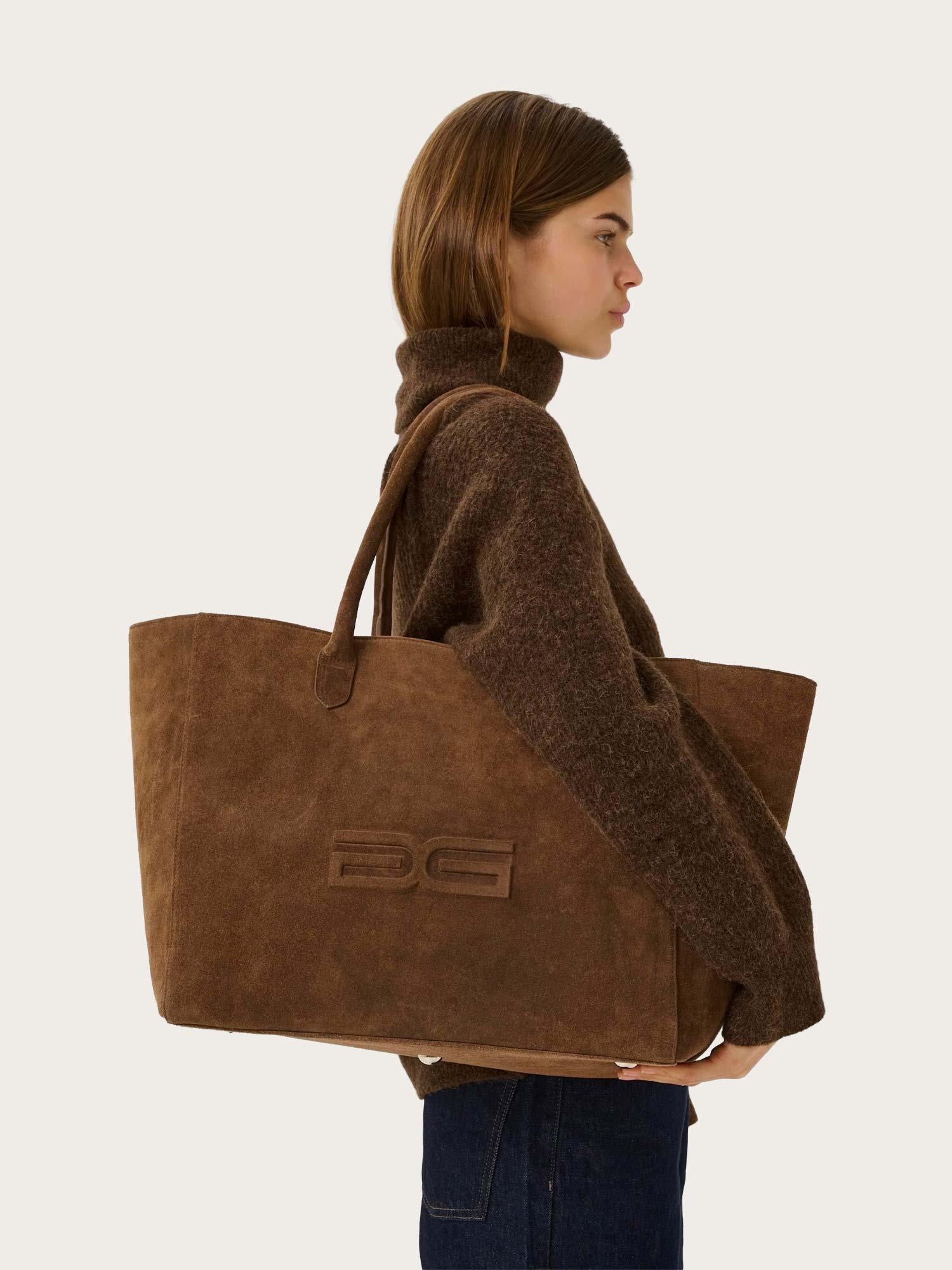 Beau Suede Totebag - Brown