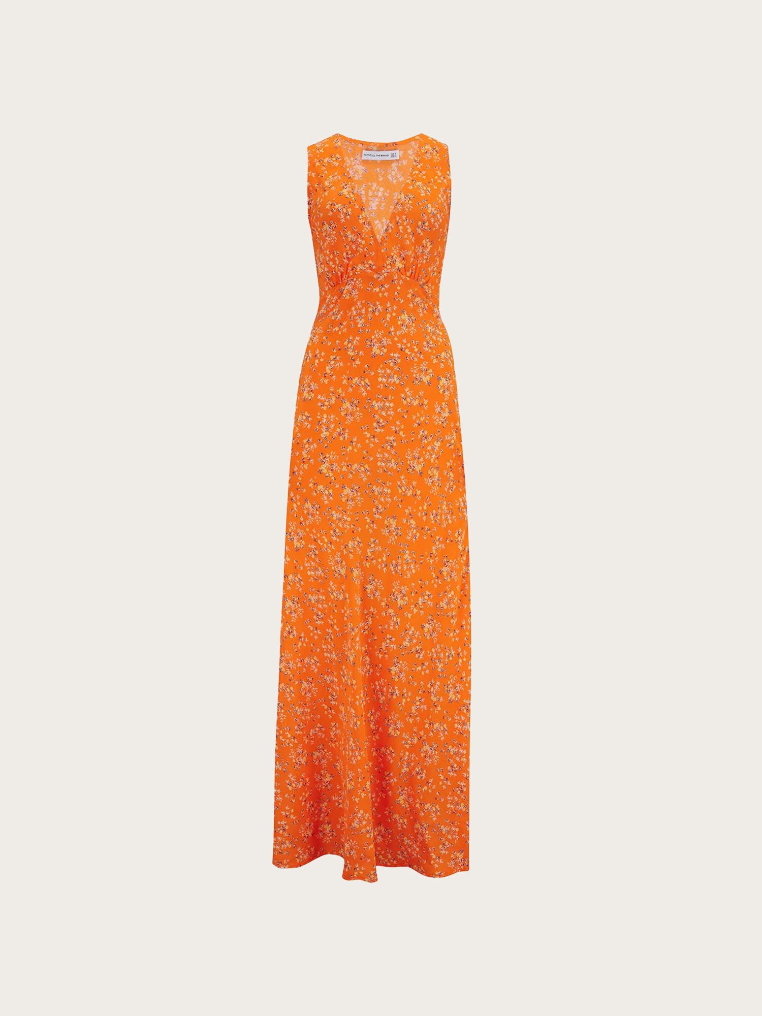 Acacia Midi Dress - Audrey Floral Orange
