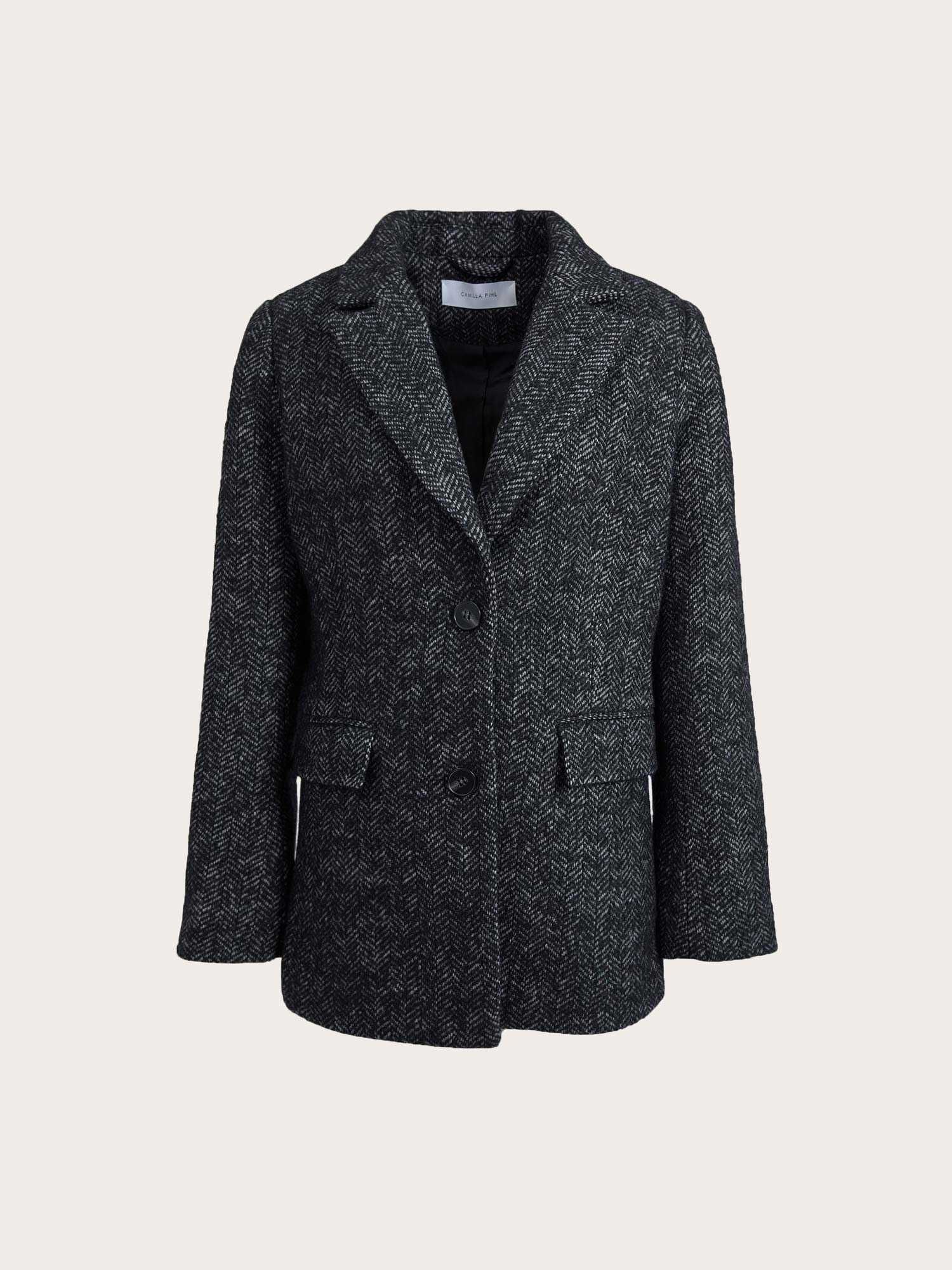 Brooklyn Blazer - Black Herringbone