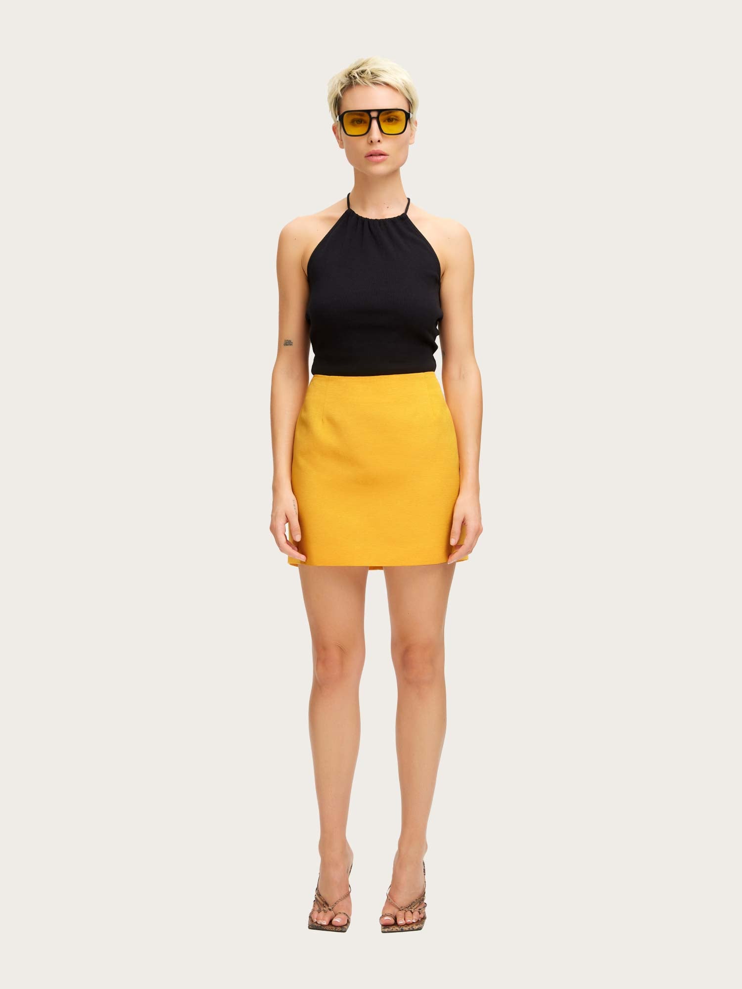 Dani MW Mini Skirt - Kumquat