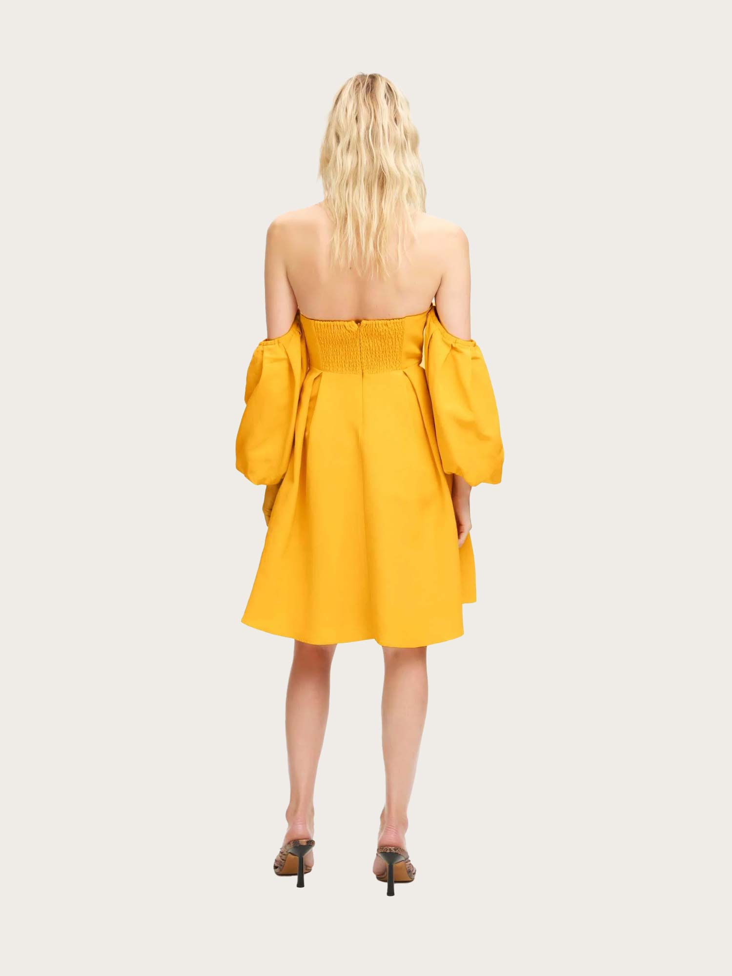 Dani Off Shoulder Dress - Kumquat