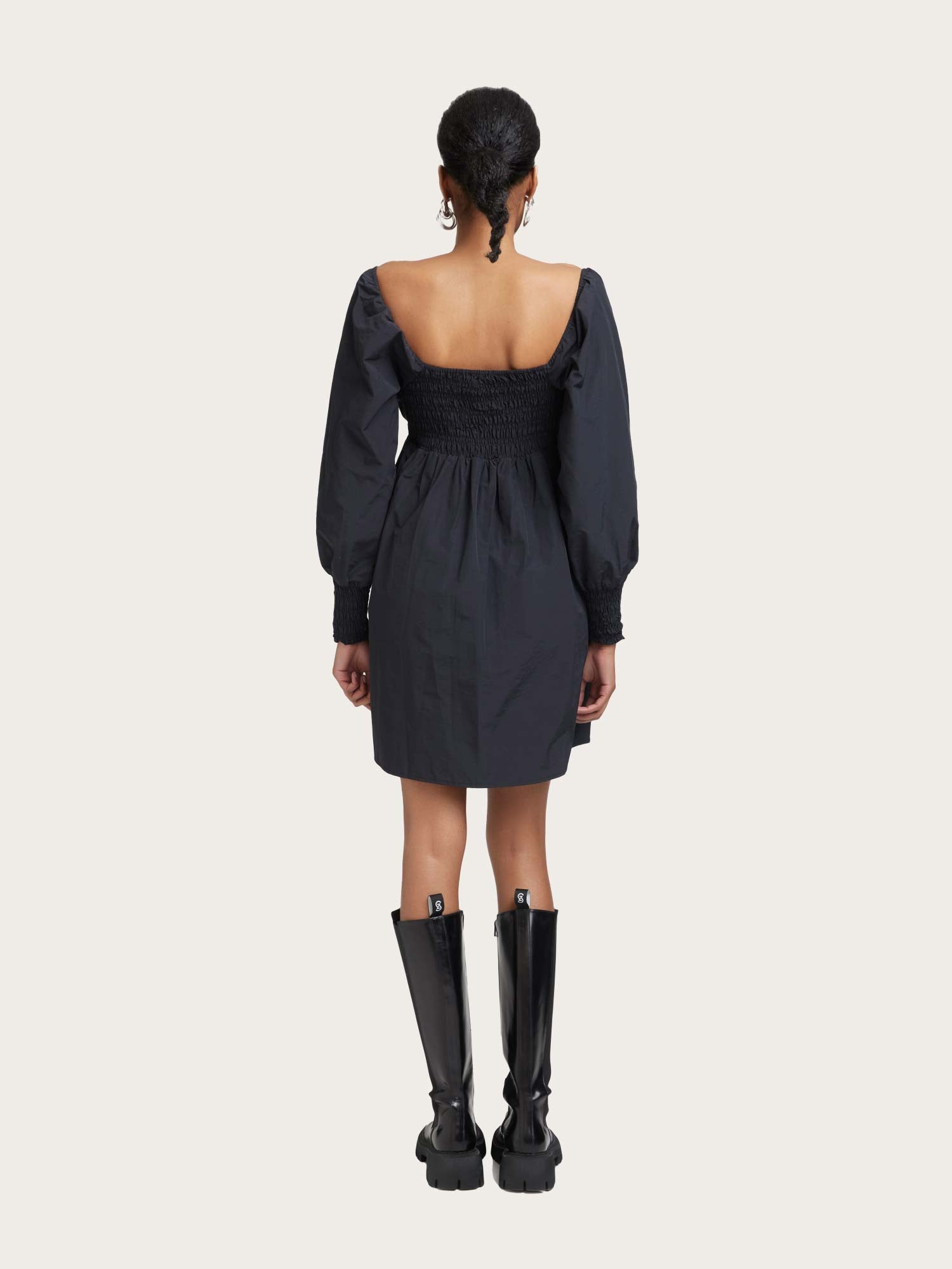 Ditta Short Dress - Black