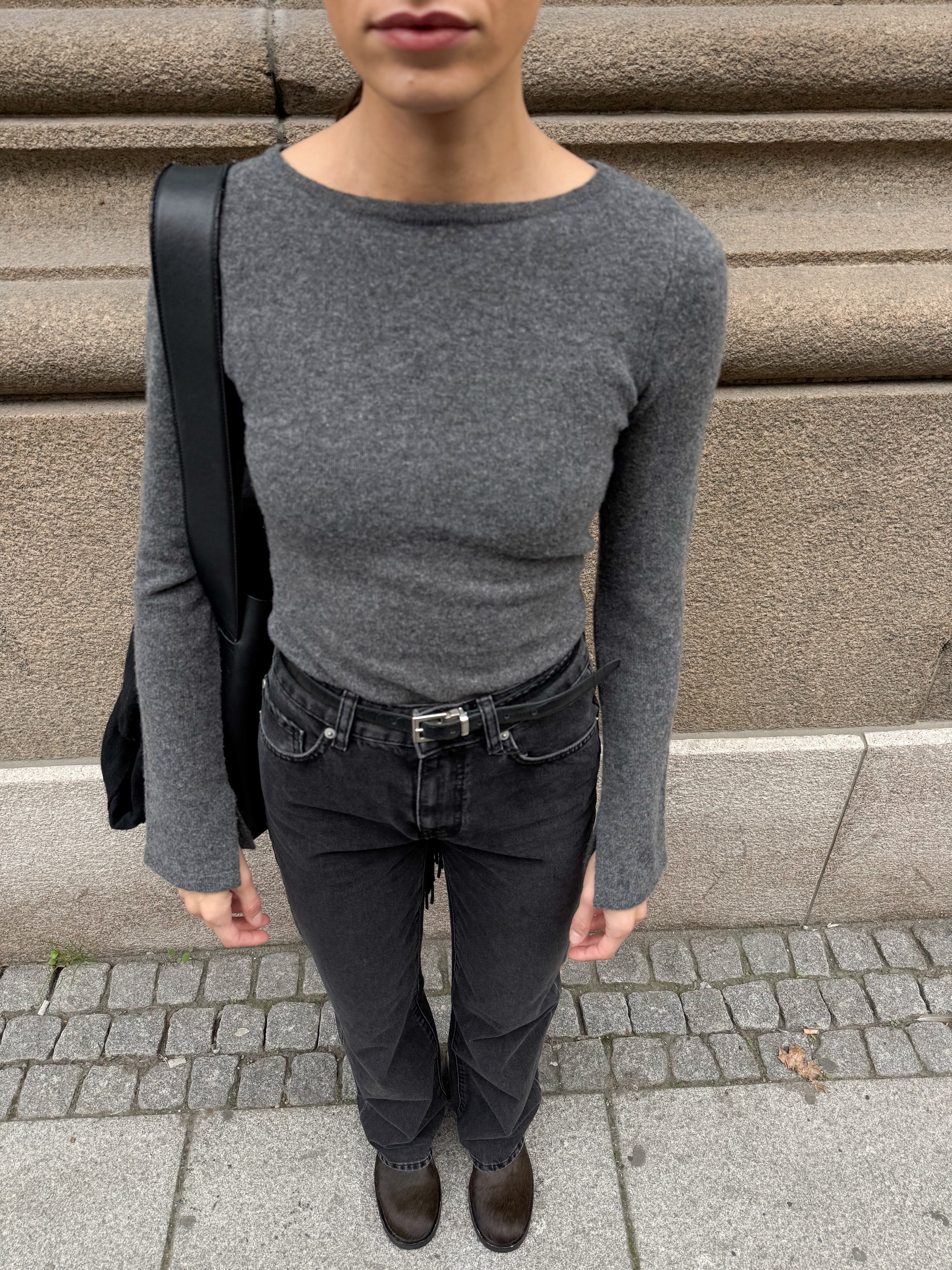 Joyce Knit - Dark Grey Melange