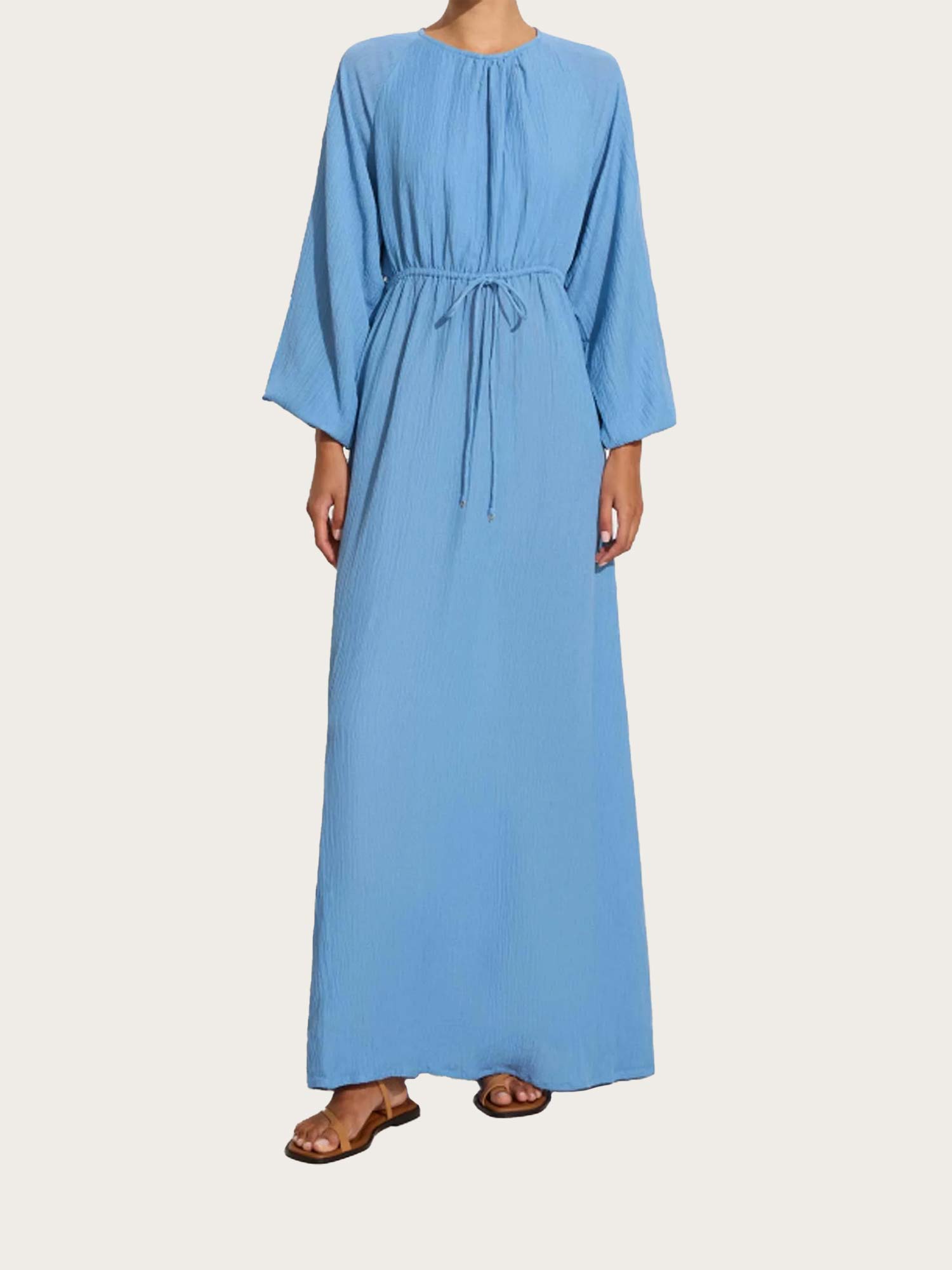 Rosalie Maxi Dress - Chambray Blue