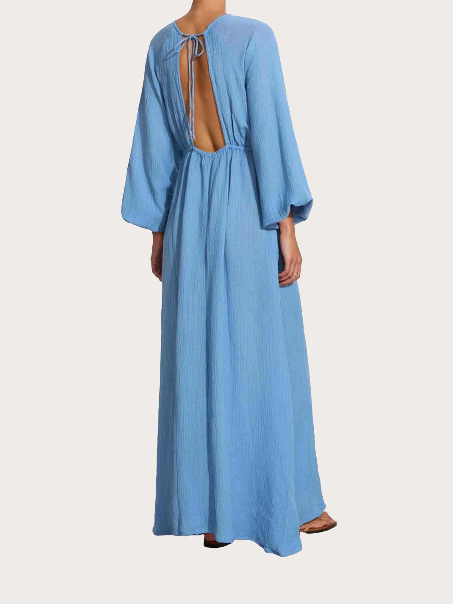 Rosalie Maxi Dress - Chambray Blue