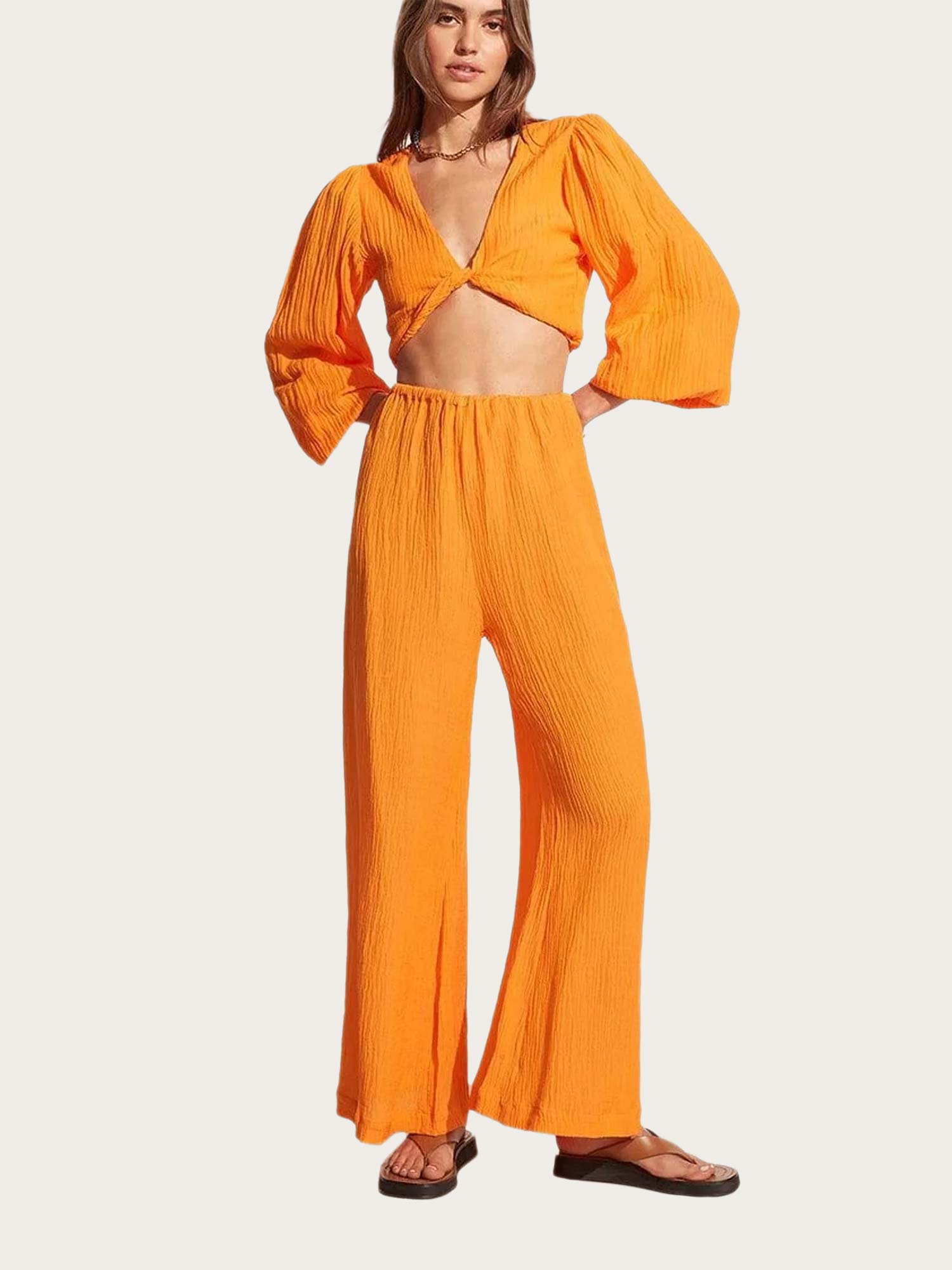 Rupina Pants - Tangerine