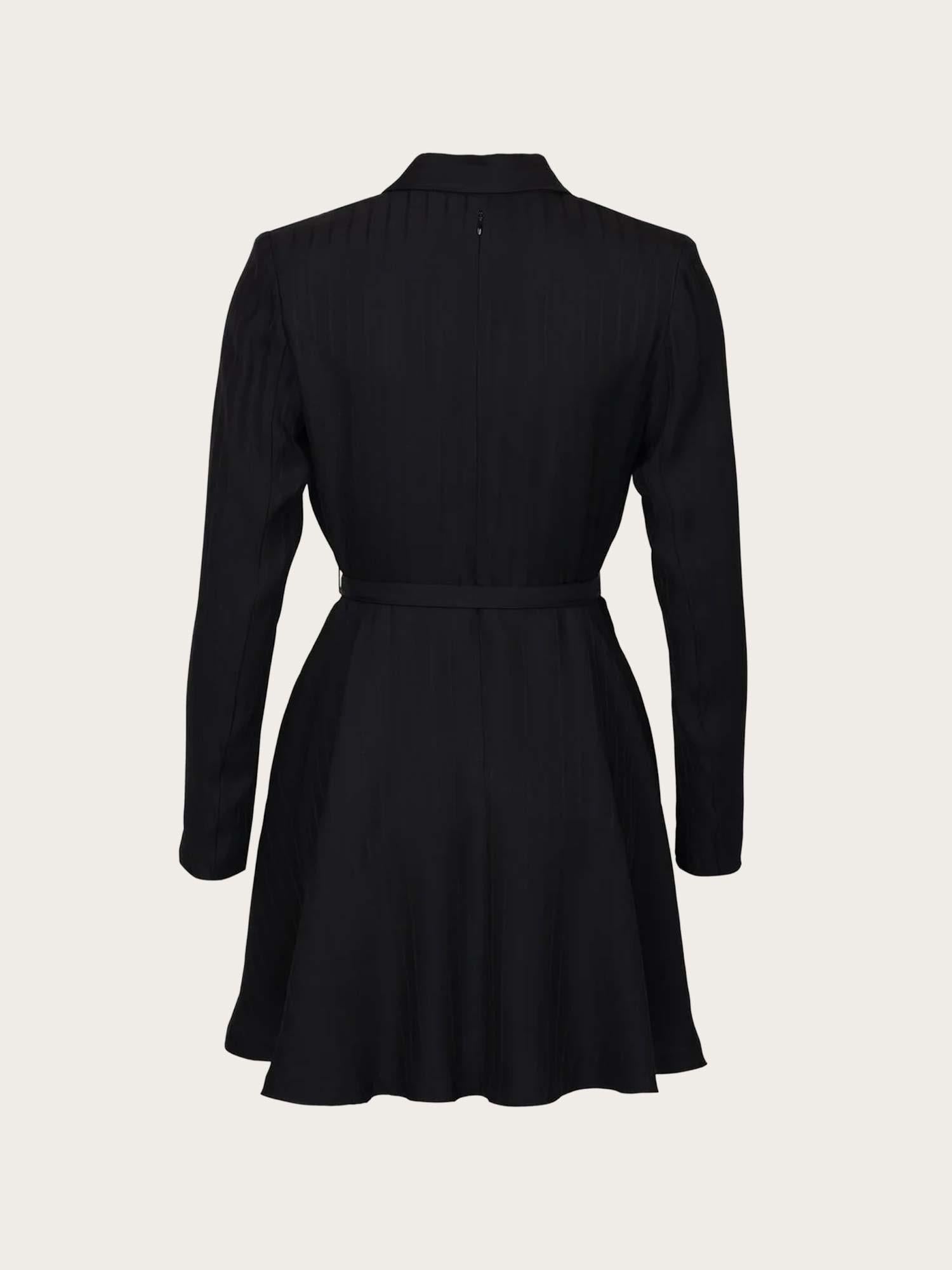 Tailored Mini Dress - Black