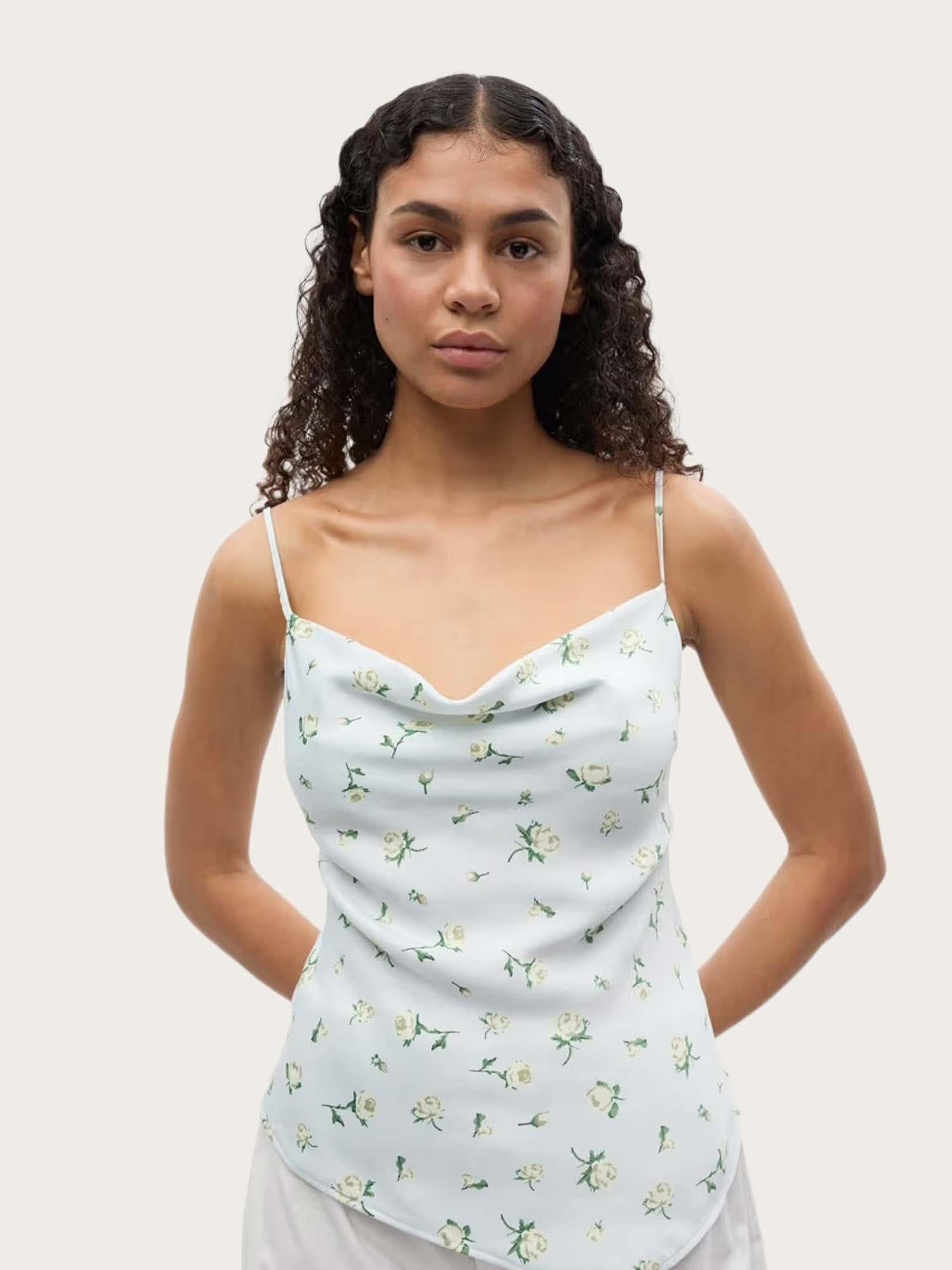 Enelena SL Singlet AOP - Meadow Roses