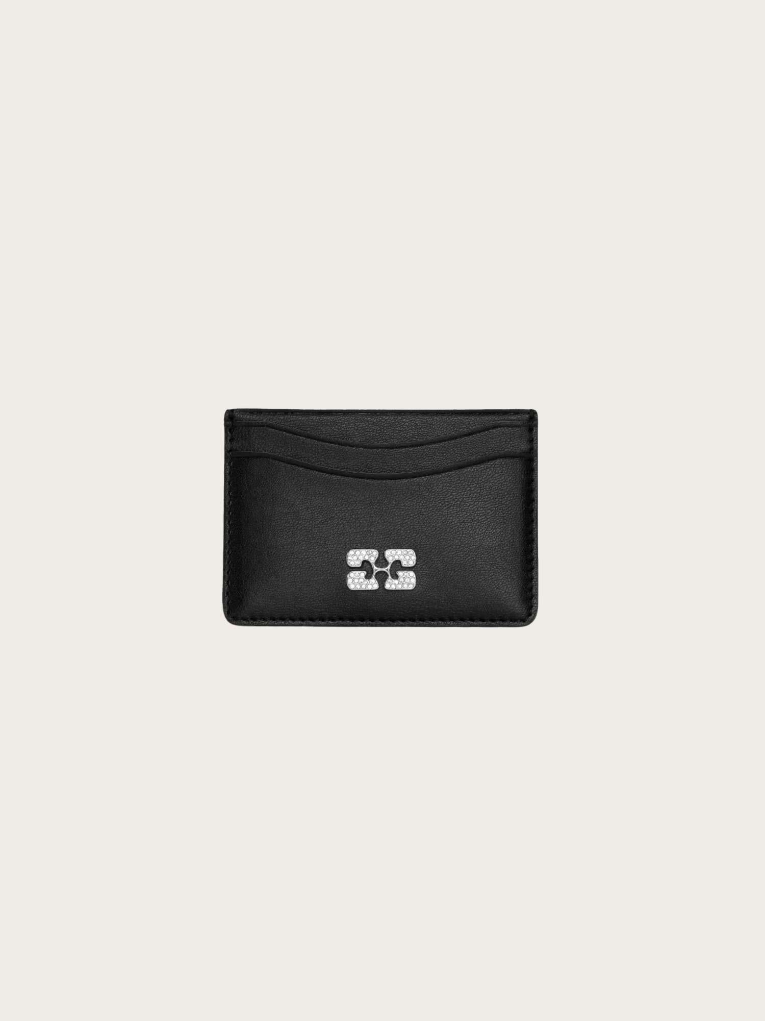 Ganni Card Holder Strass - Black