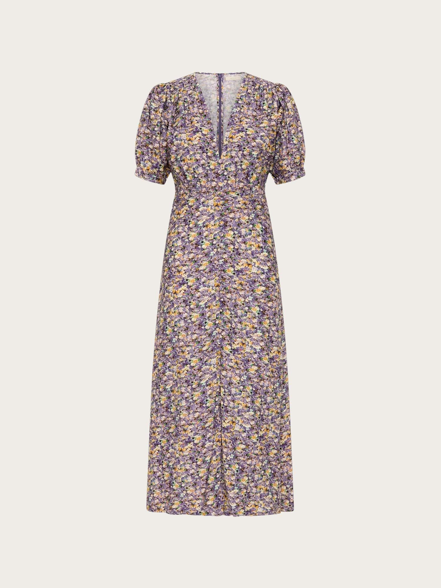 Bellavista Midi Dress - Valerie Floral Purple