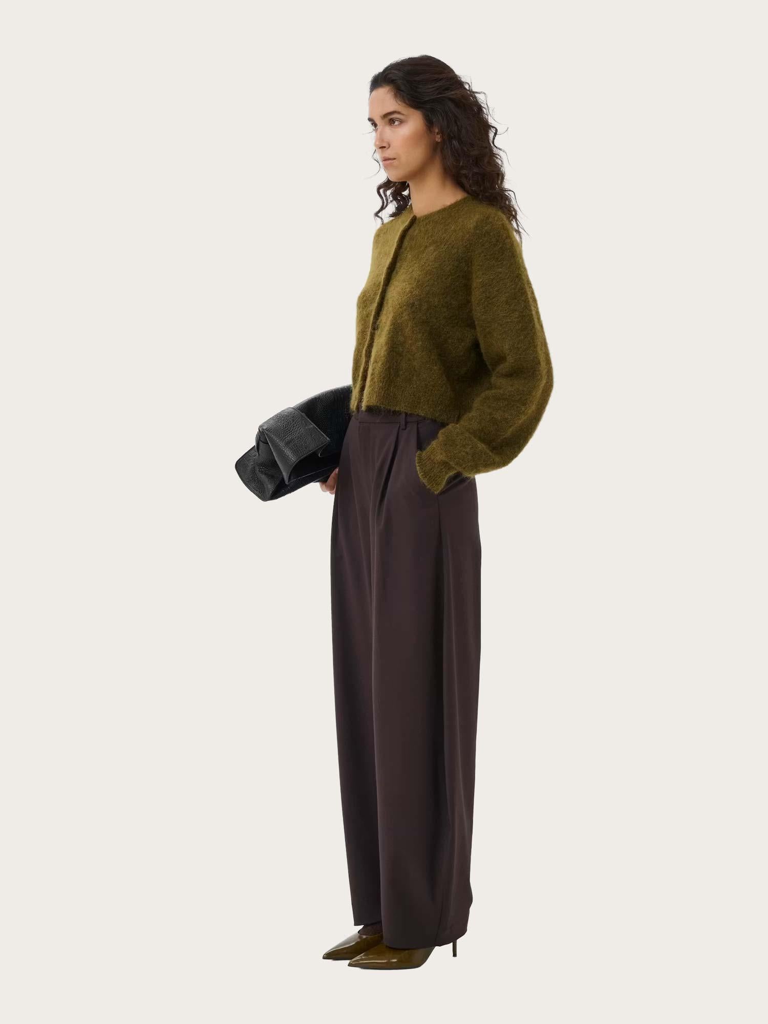 Debbie Short Cardigan - Plantation Melange