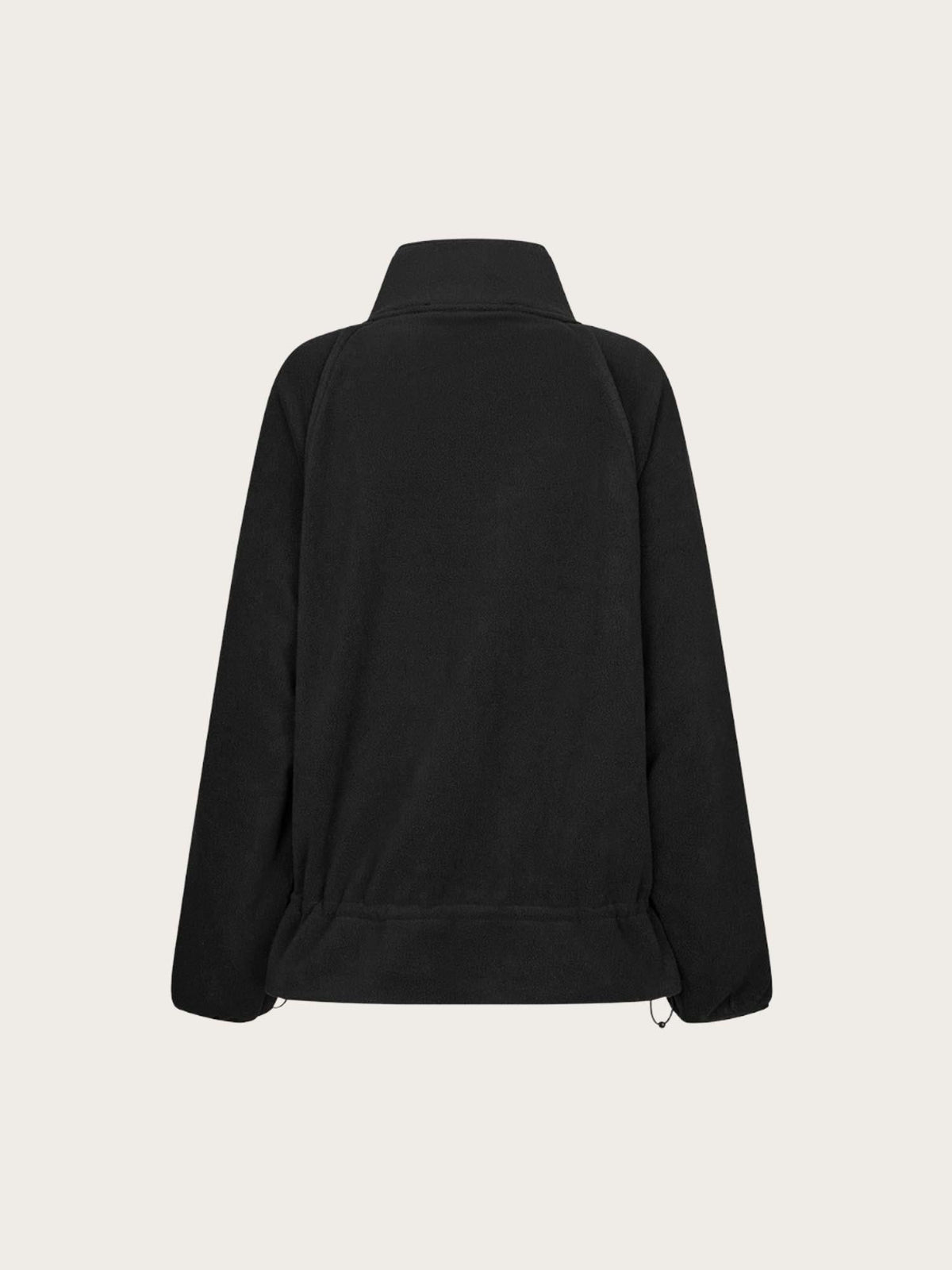 Fleece Half Zip Jacket - Black