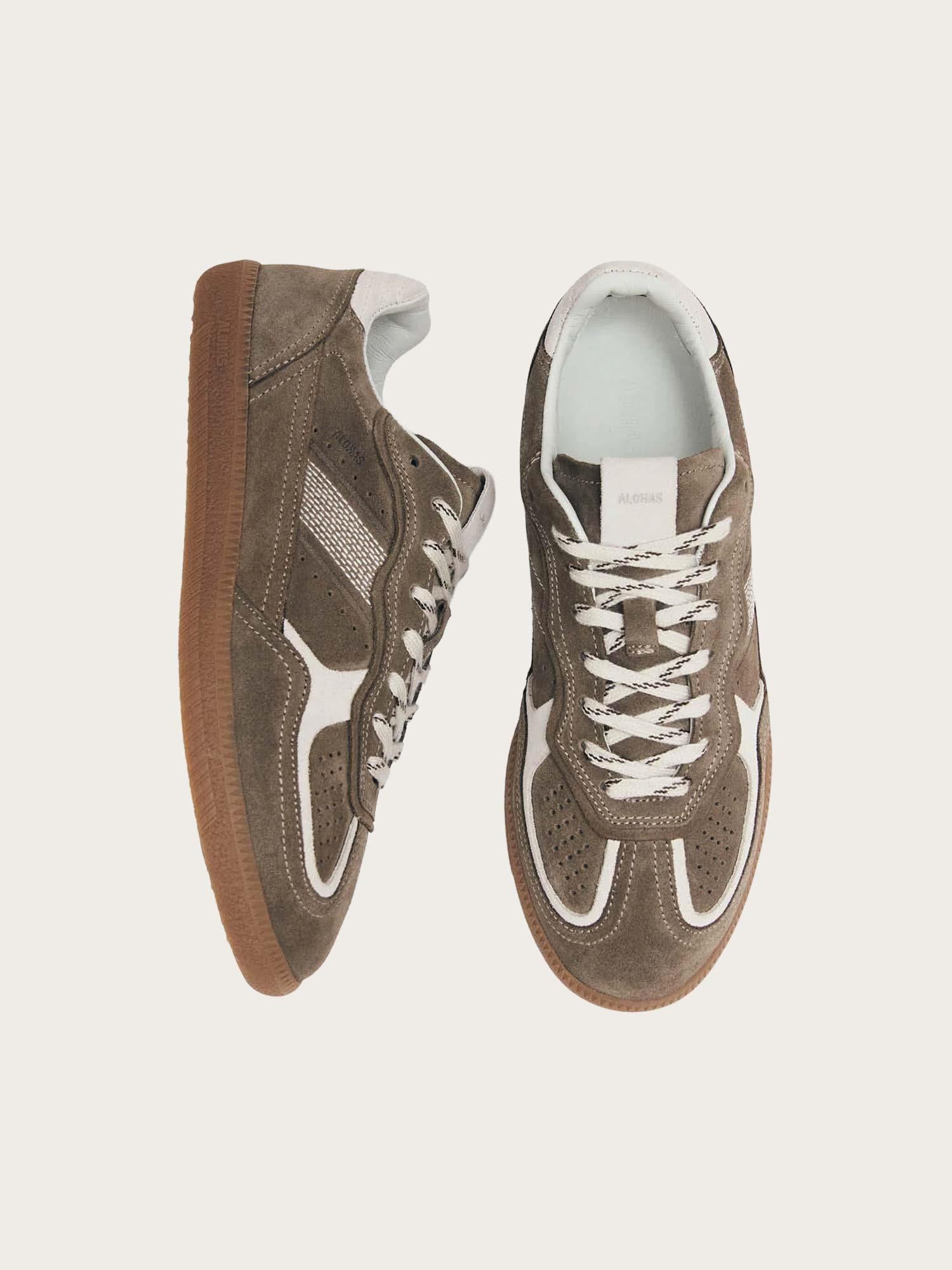 Tb. 490 Rife Taupe Leather Sneakers