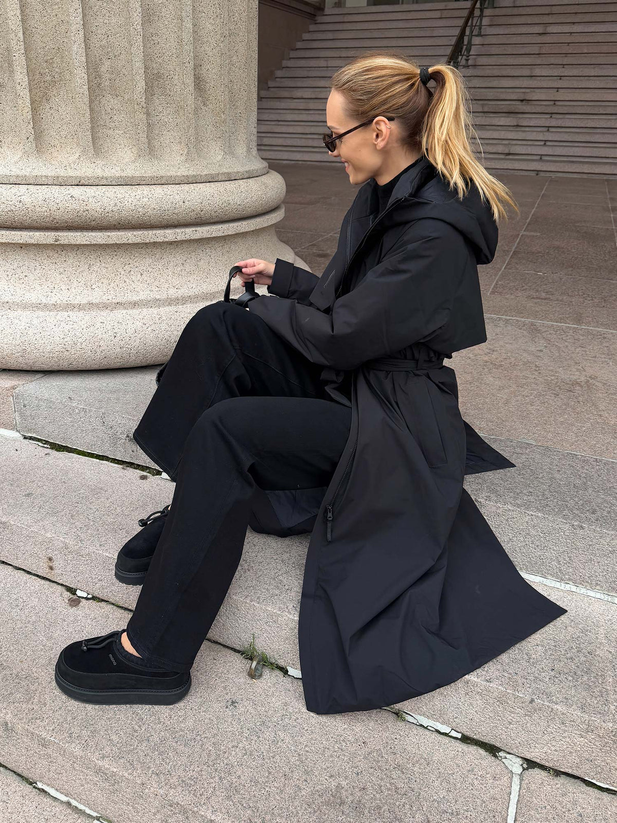 Åse Insulated Coat - Black
