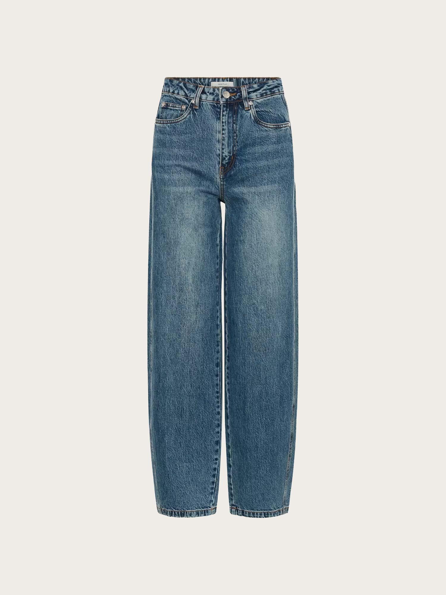 Melu HW Barrel Jeans - Classic Mid Blue