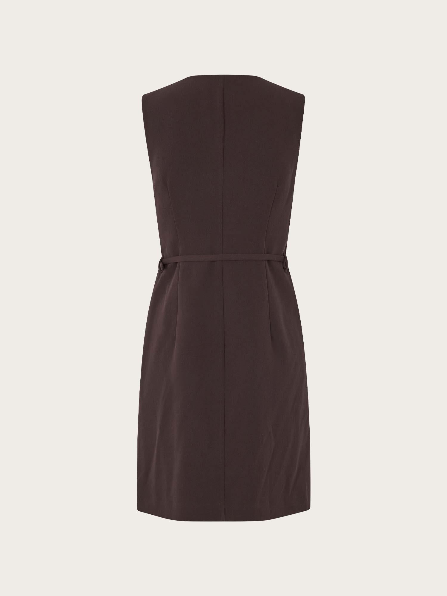 Saruma Short Dress - Black Coffee