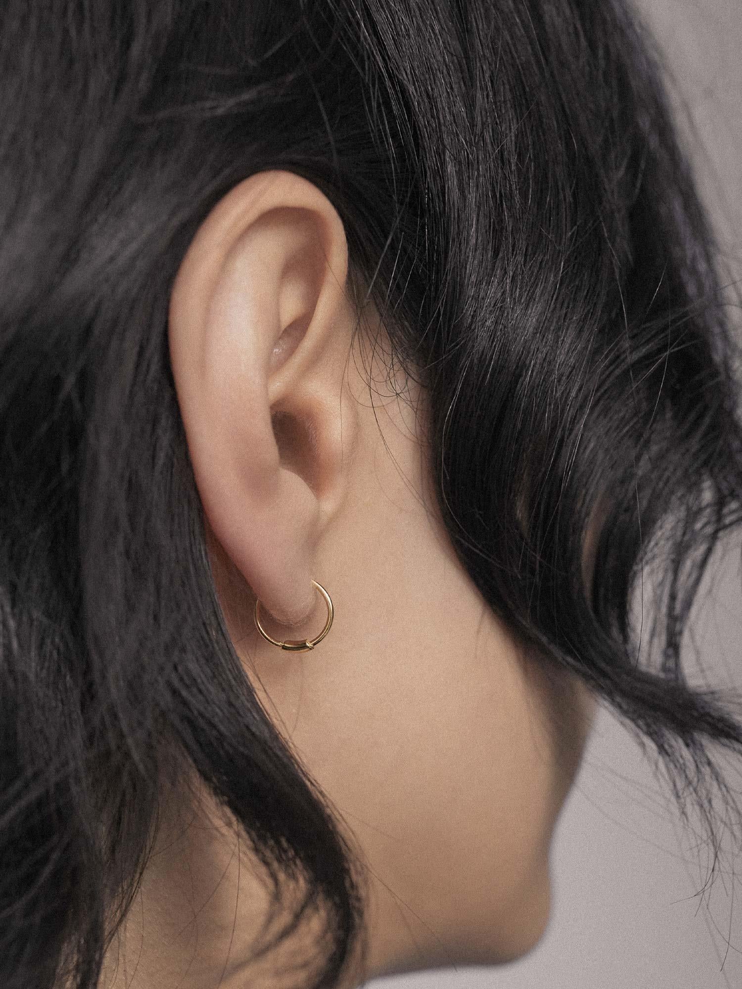 Basic 8mm Hoop - Gold