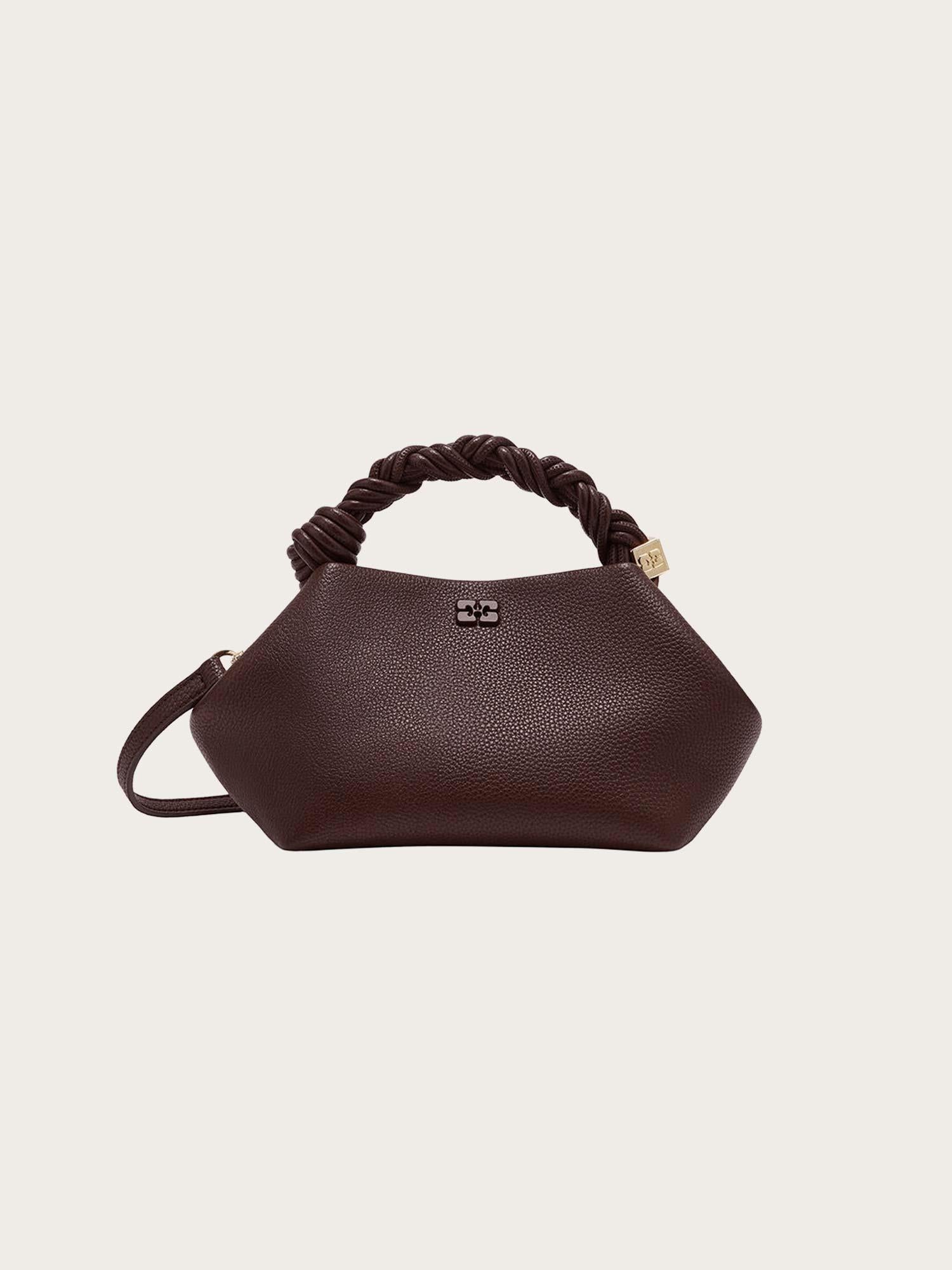 Ganni Bou Bag Small Grained - Chicory Coffee