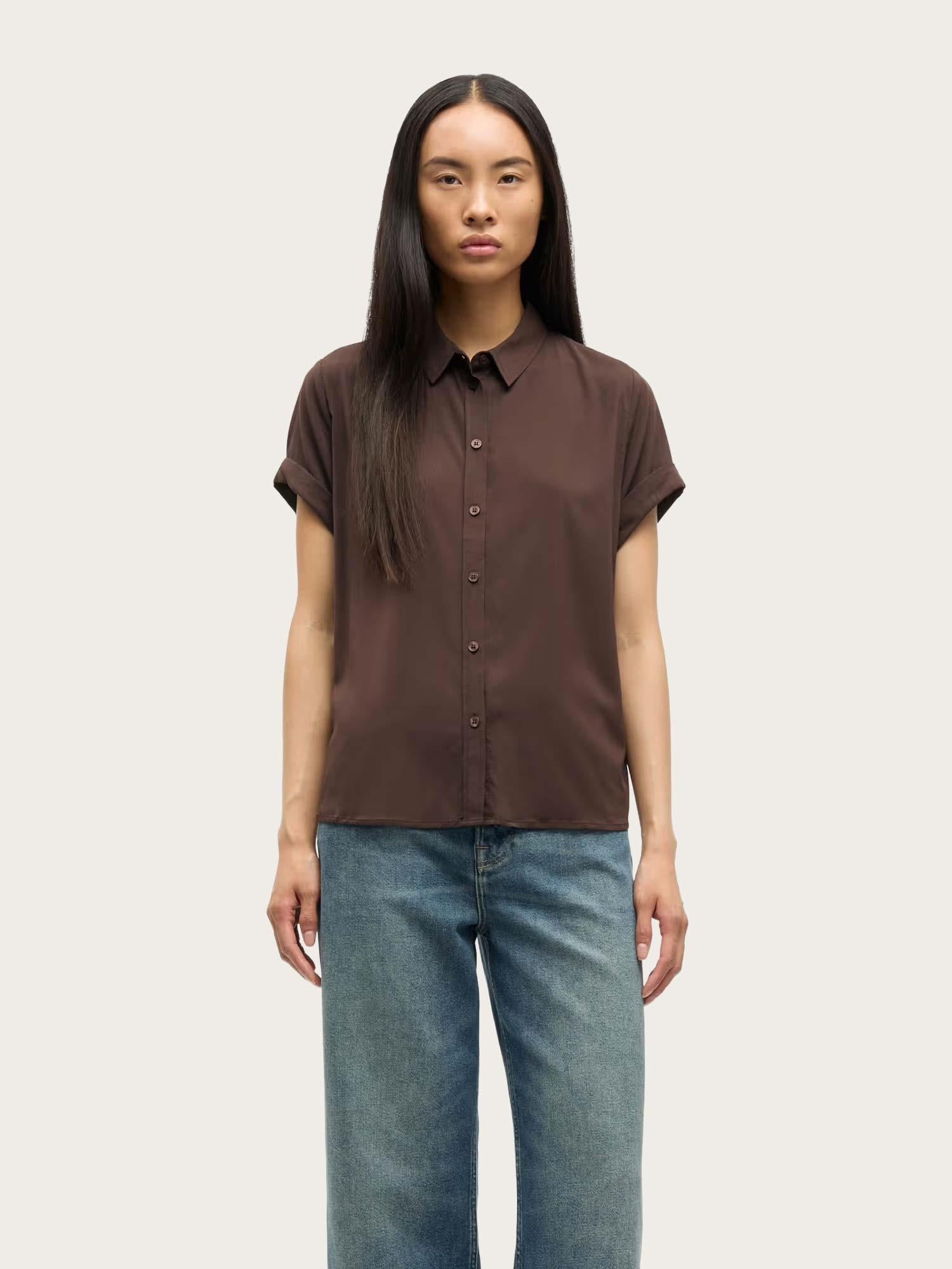 Majan ss Shirt - Black Coffee