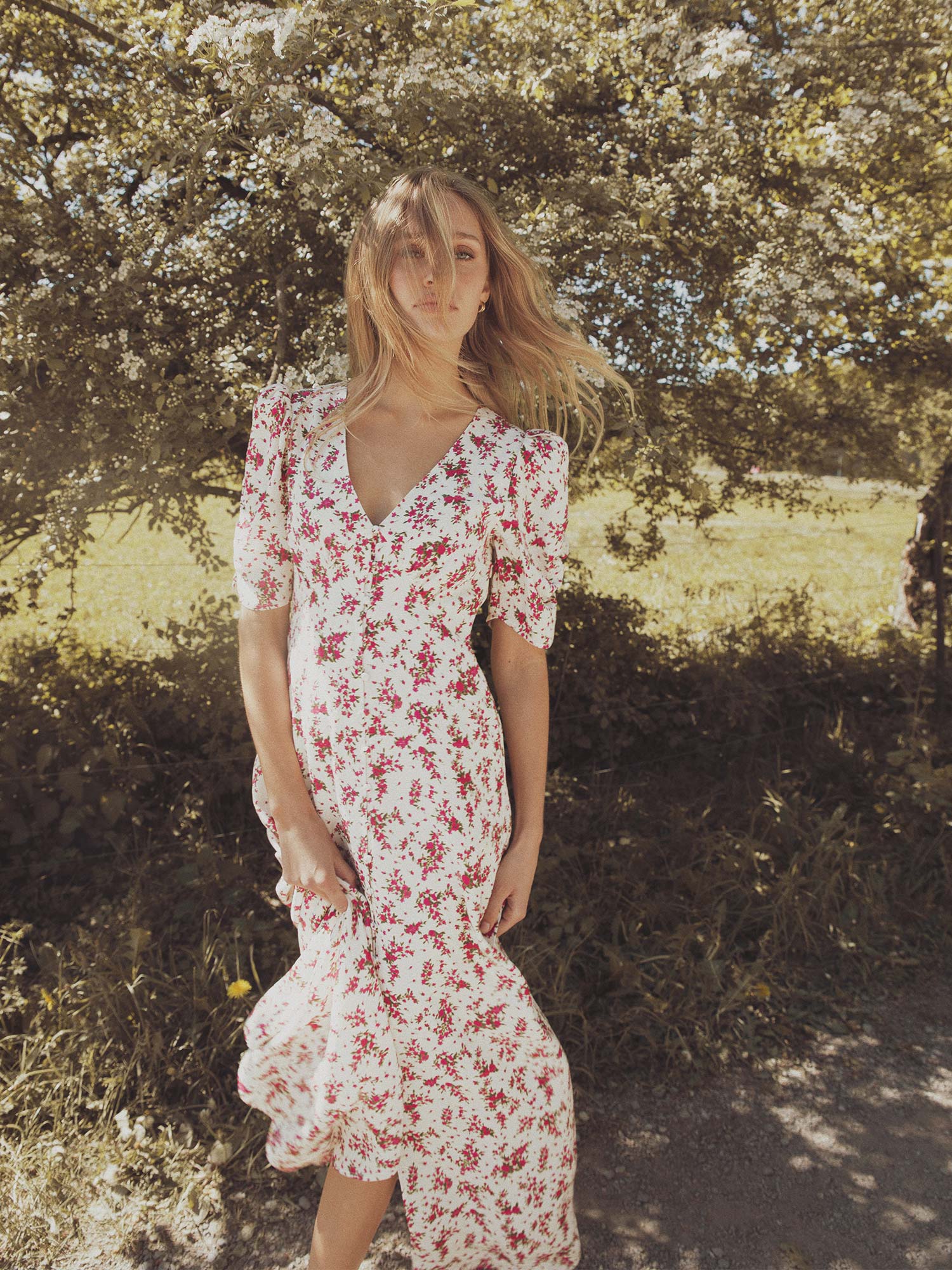 Aivy Dress - Berry Print