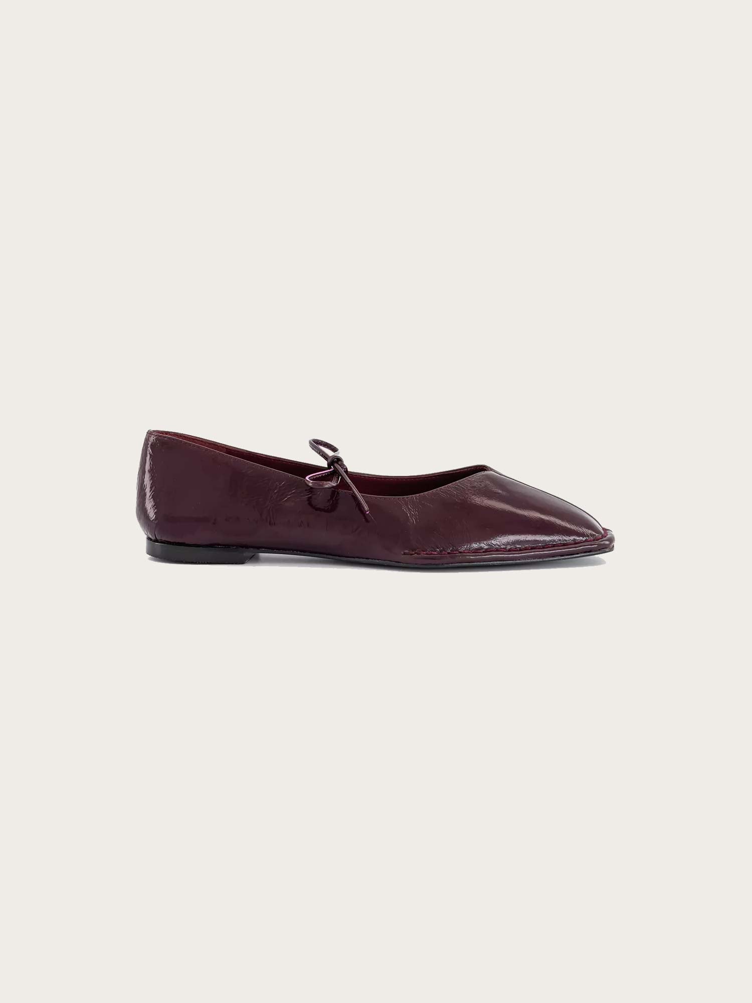 Sway Burgundy Leather Ballet Flats