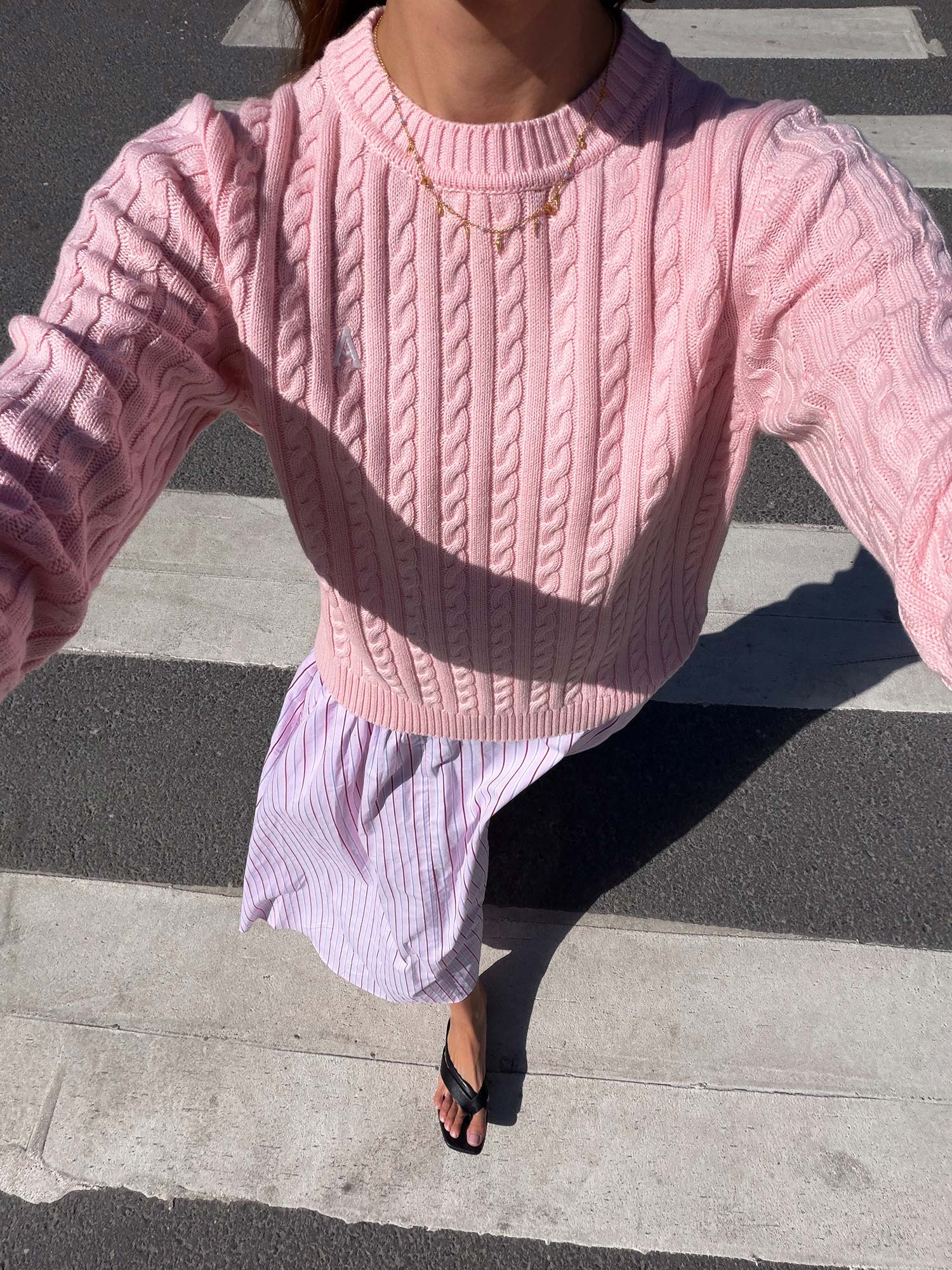 Livvy Cable - Lt Pink